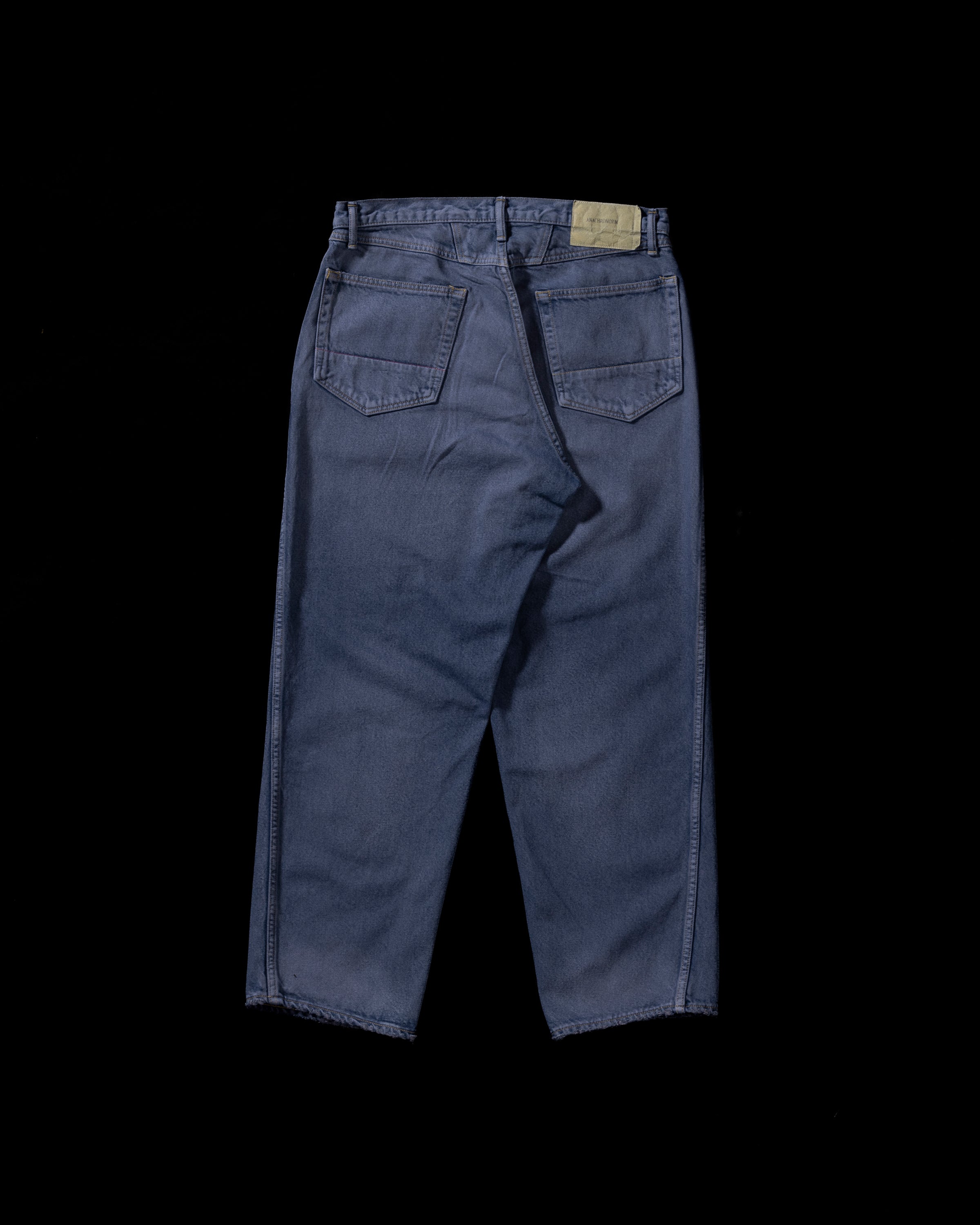 ANACHRONORM / COLOR DYED FRONT YORK DENIM PANTS - INDIGO×GRAY
