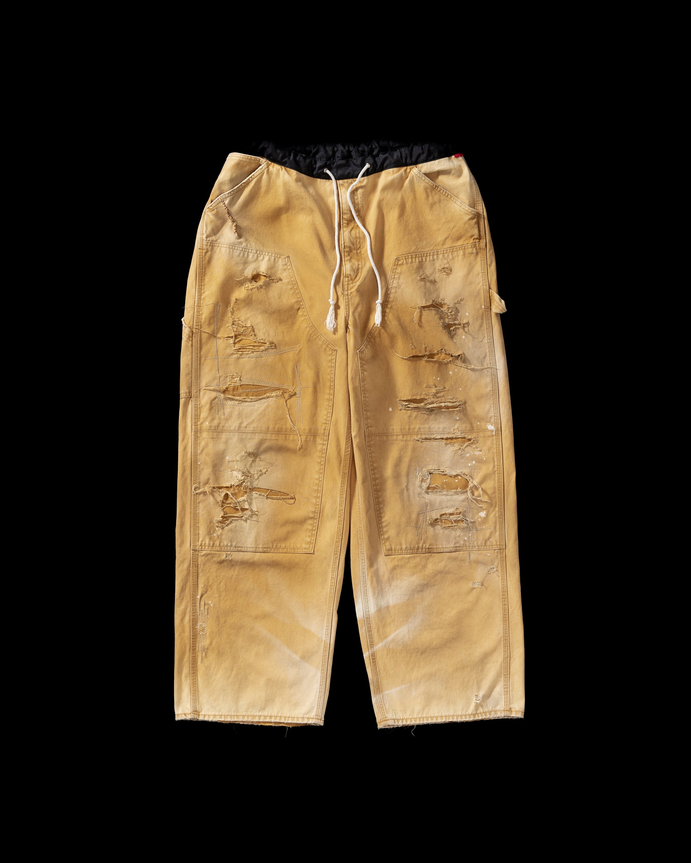 ANACHRONORM /DOUBLE KNEE DUCK PAINTER PANTS YELLOW OCHER
