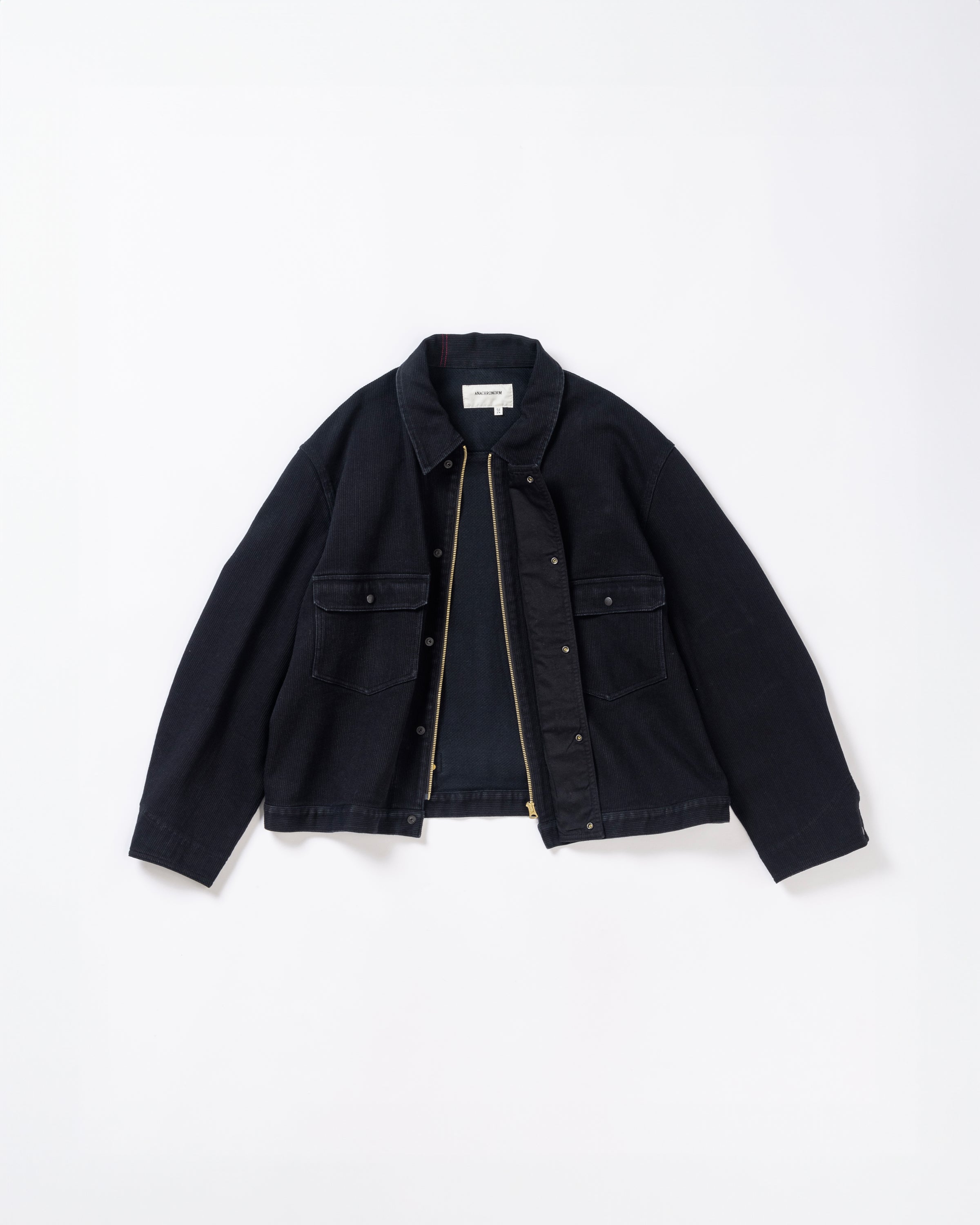 ANACHRONORM / HEAVY PIQUE WORK JACKET BLACK
