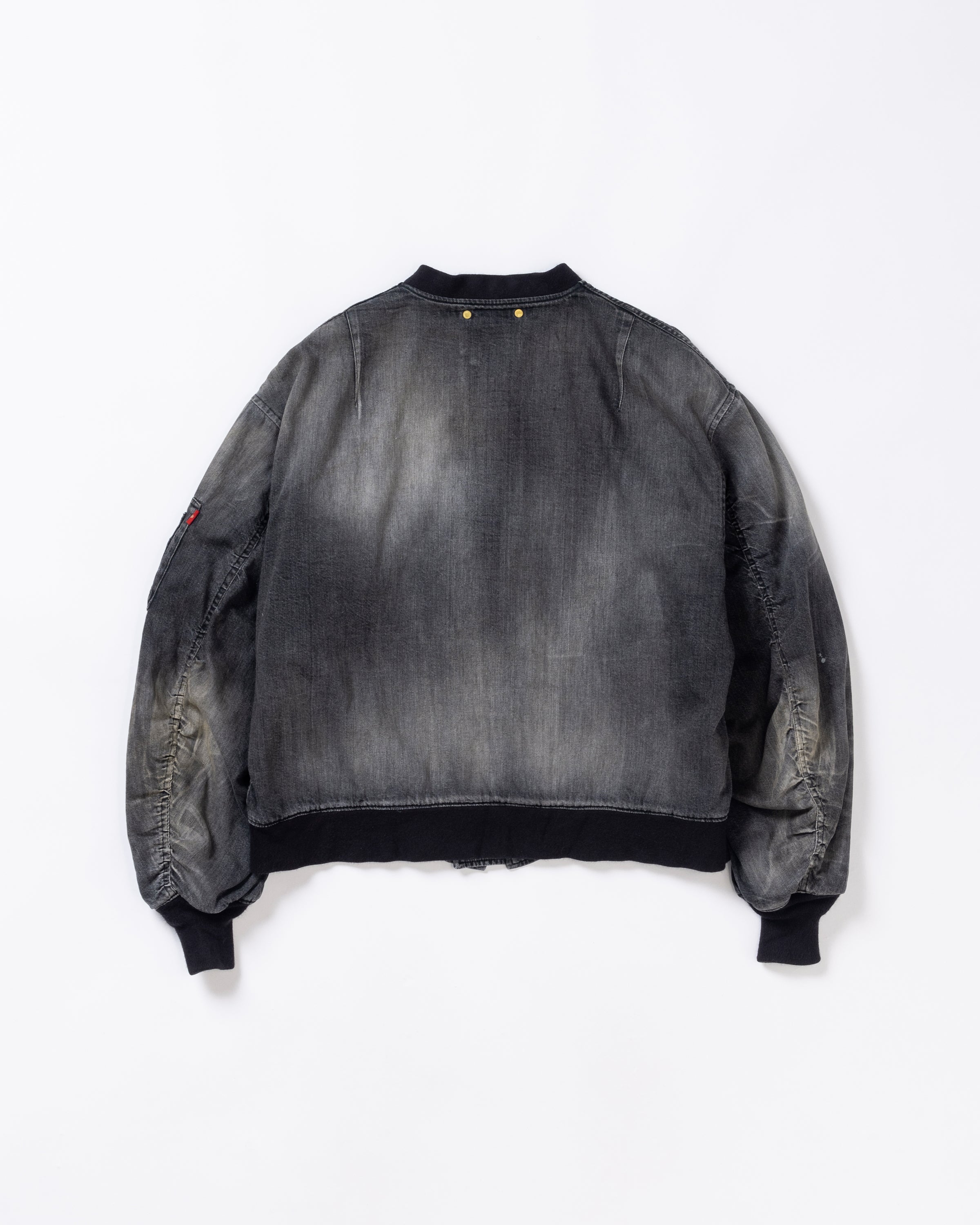 ANACHRONORM /AGING DUAL DENIM MA-1 BLACK (AGING)