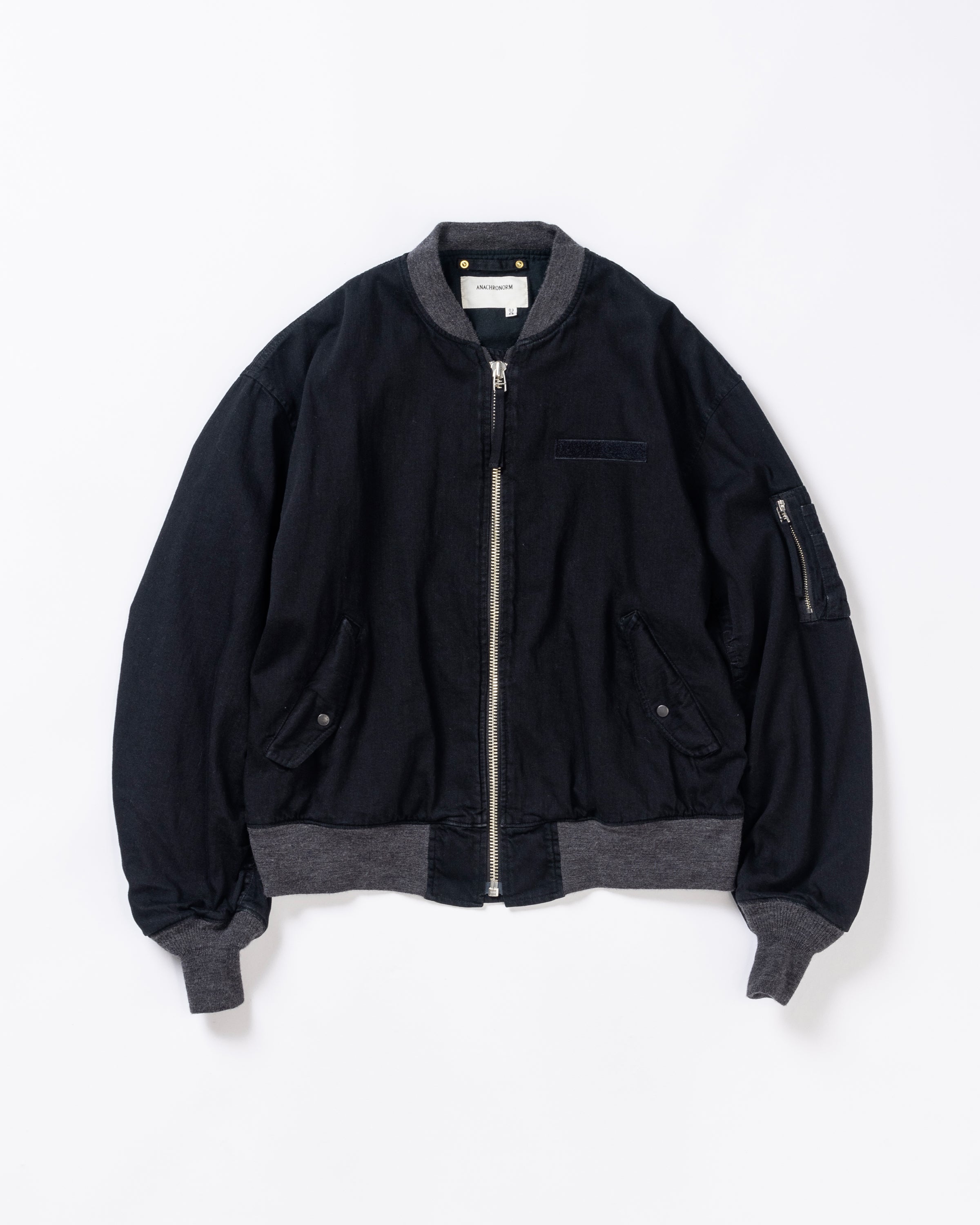 ANACHRONORM /DUAL DENIM MA-1 BLACK