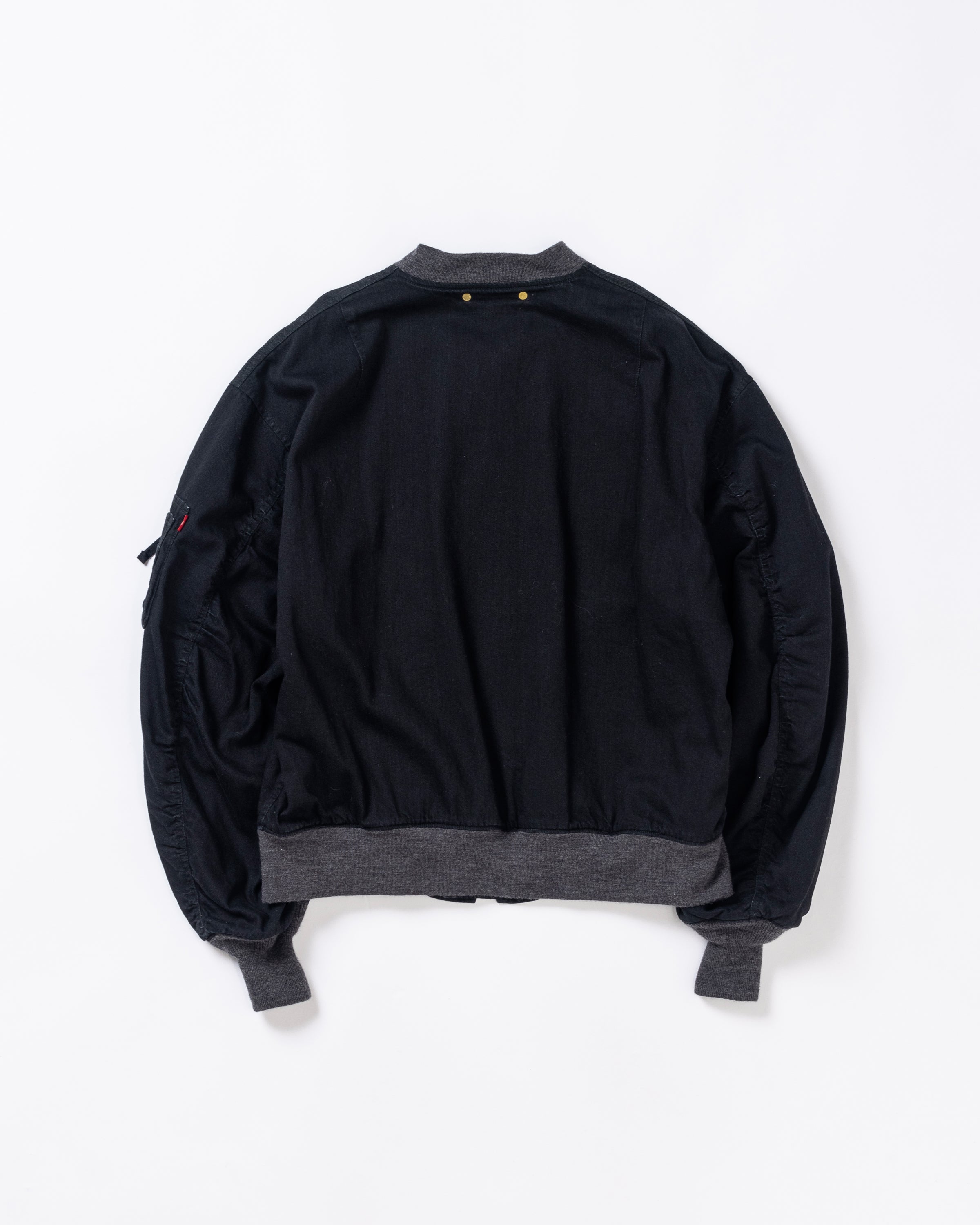 ANACHRONORM /DUAL DENIM MA-1 BLACK