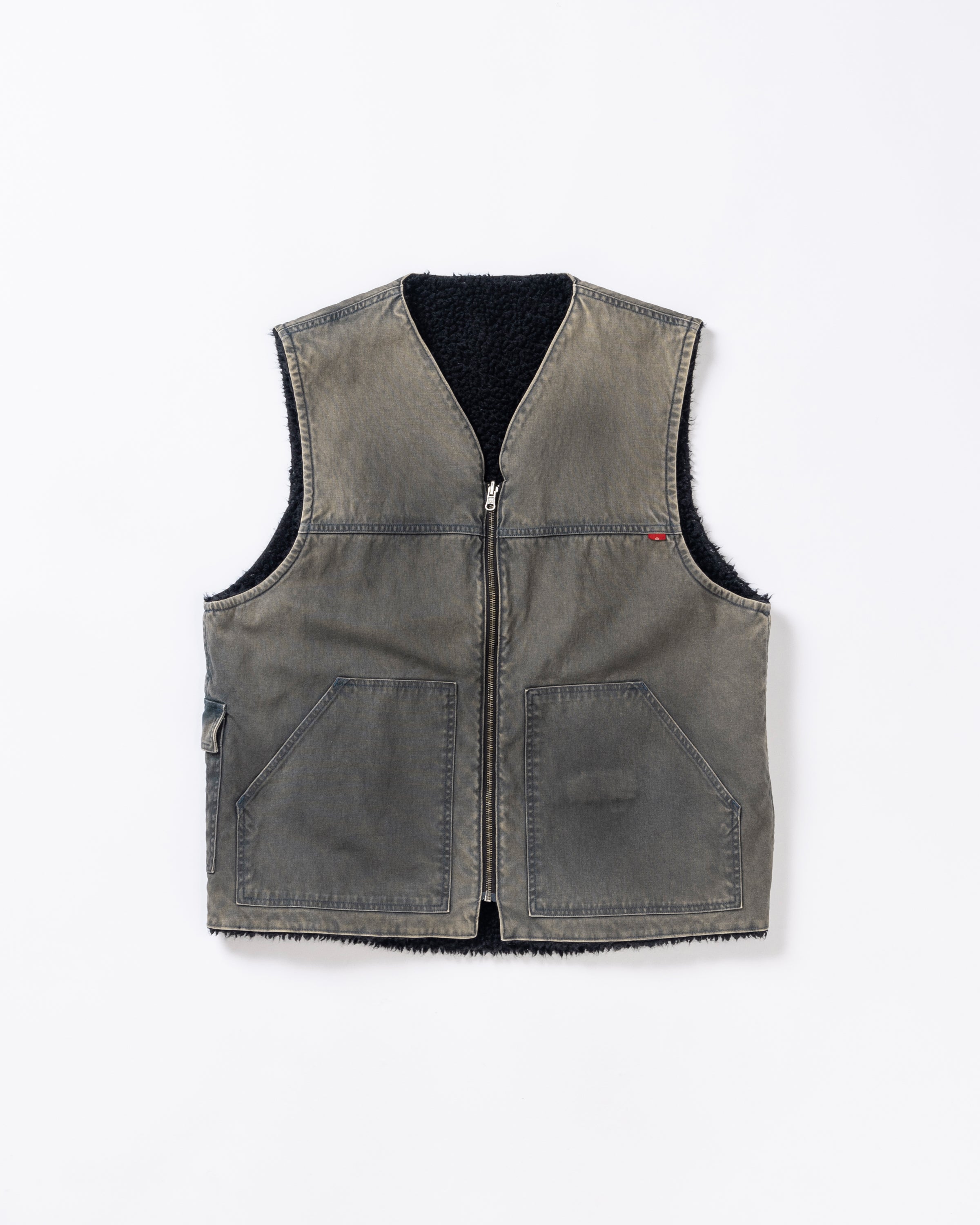 ANACHRONORM / REVERSIBLE DUCK VEST - BLACK