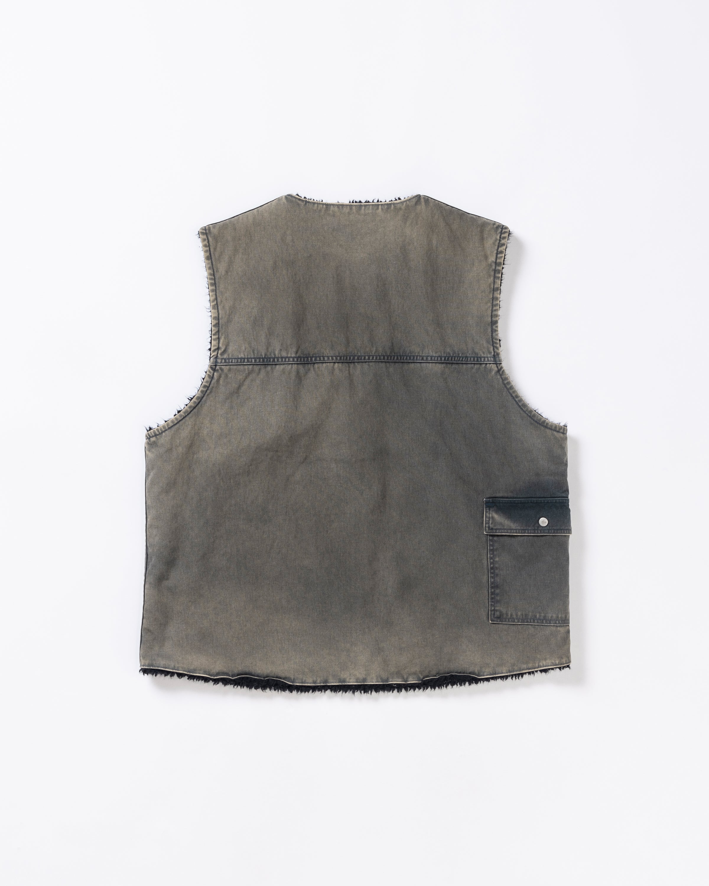 ANACHRONORM / REVERSIBLE DUCK VEST - BLACK