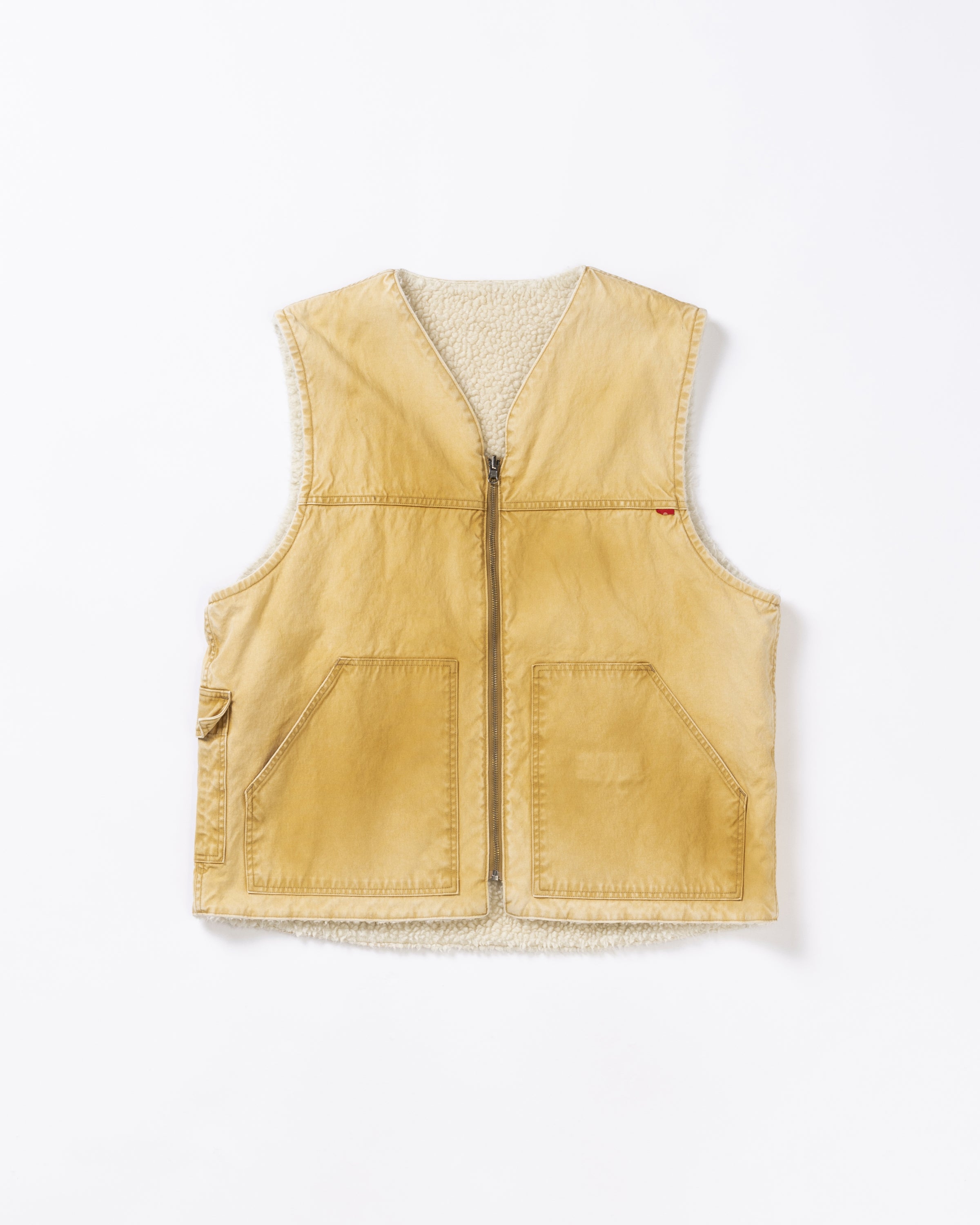 ANACHRONORM / REVERSIBLE DUCK VEST - YELLOW OCHER