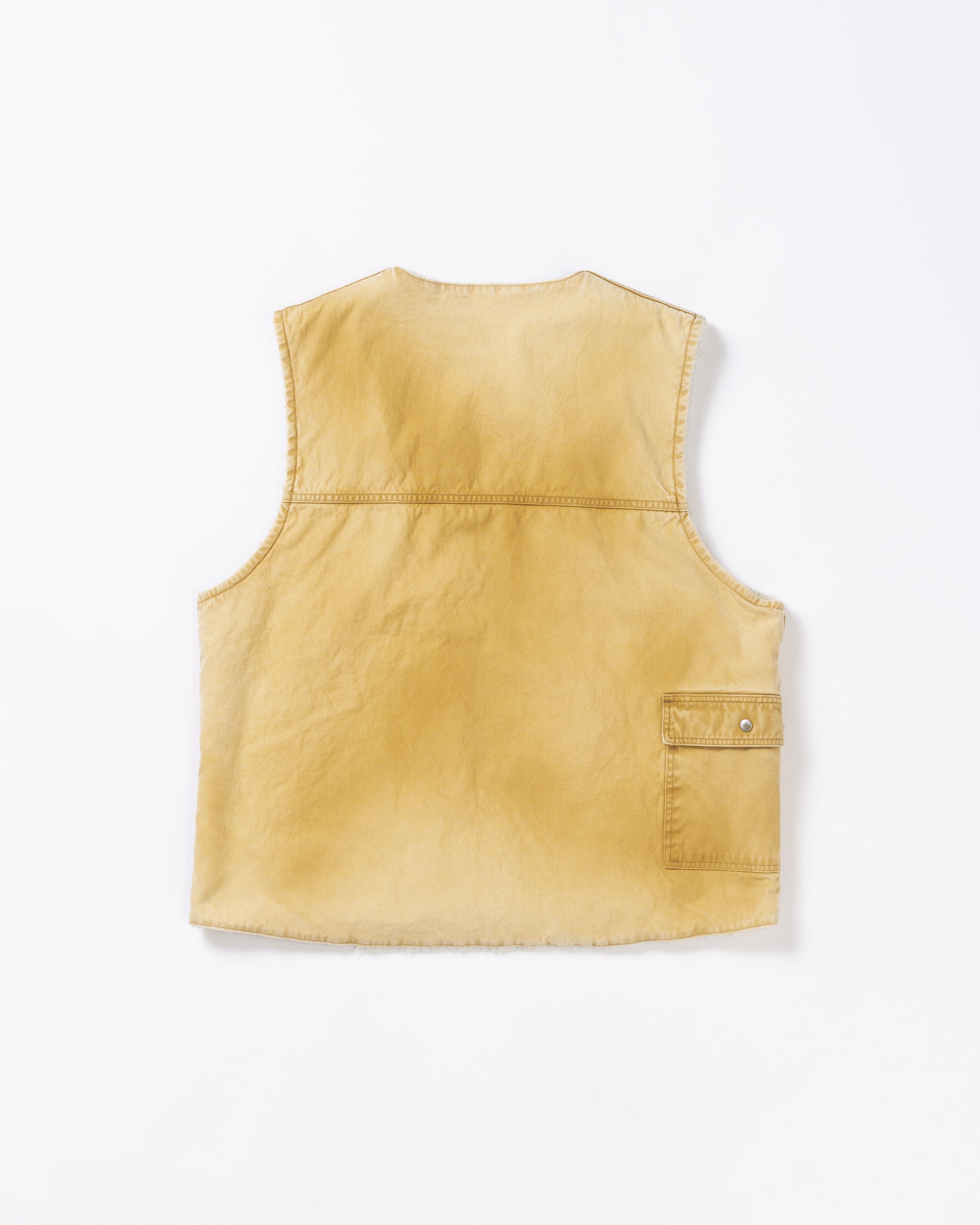 ANACHRONORM / REVERSIBLE DUCK VEST - YELLOW OCHER