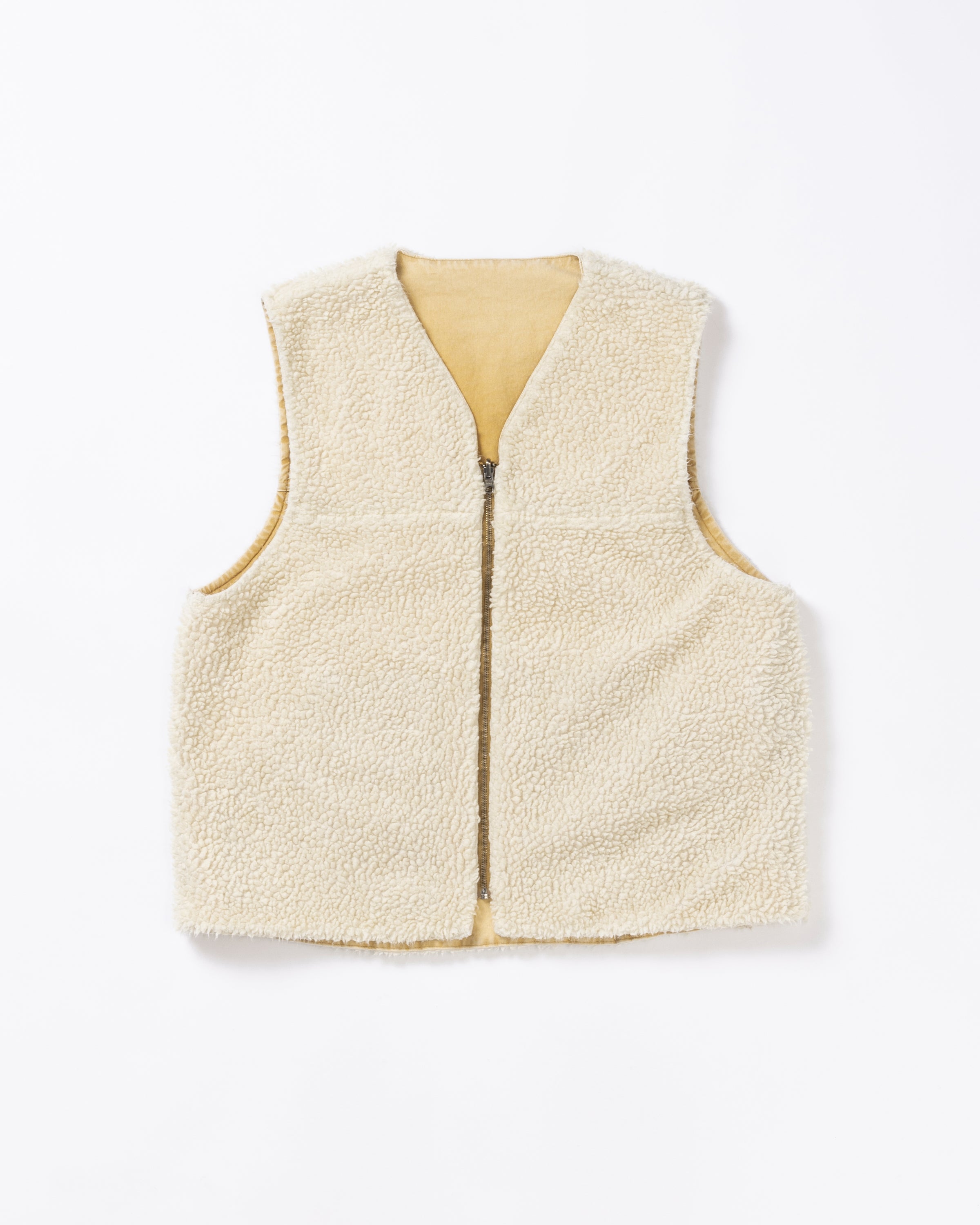 ANACHRONORM / REVERSIBLE DUCK VEST - YELLOW OCHER