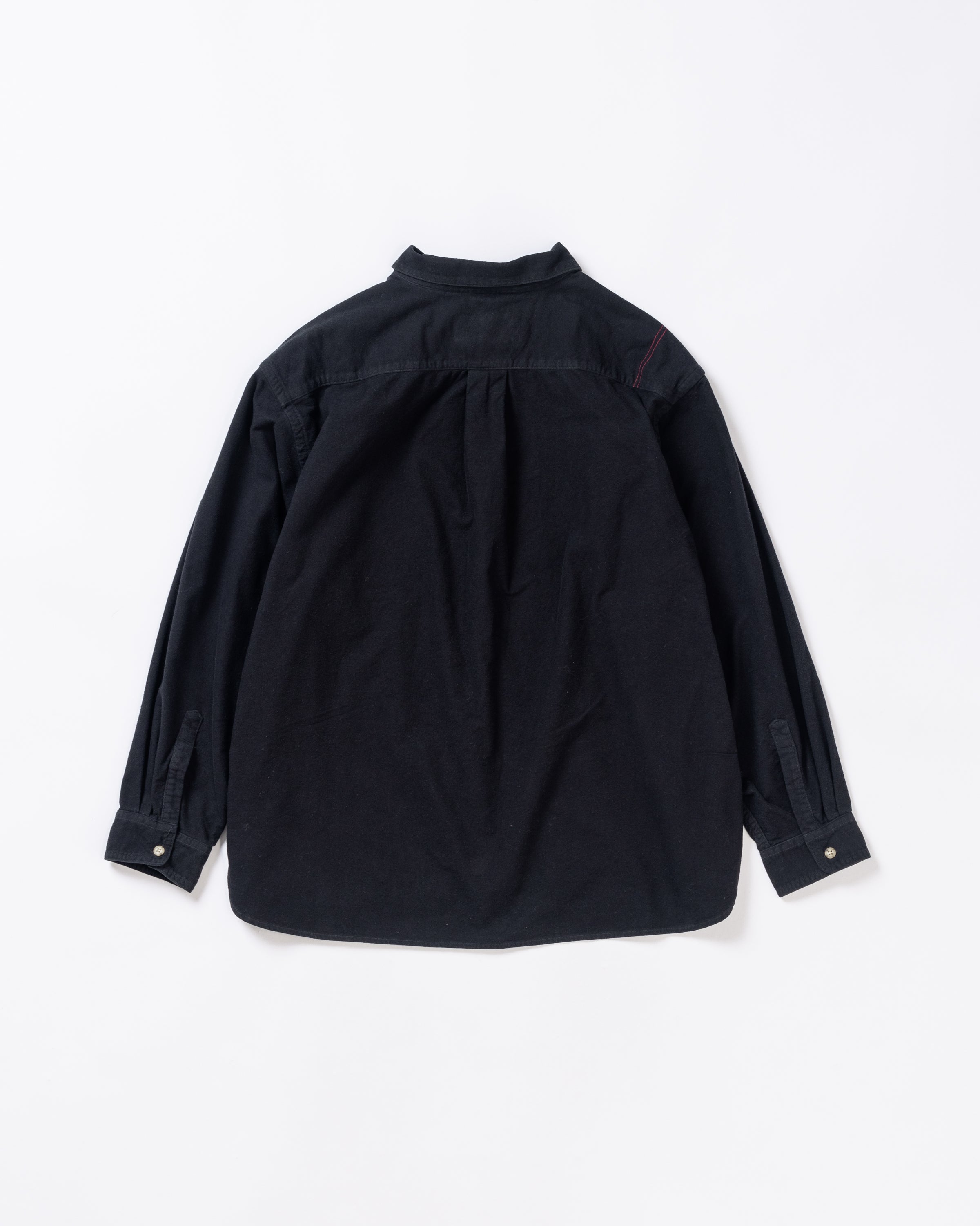 ANACHRONORM / COTTON SUEDE WIDE SHIRTS - BLACK