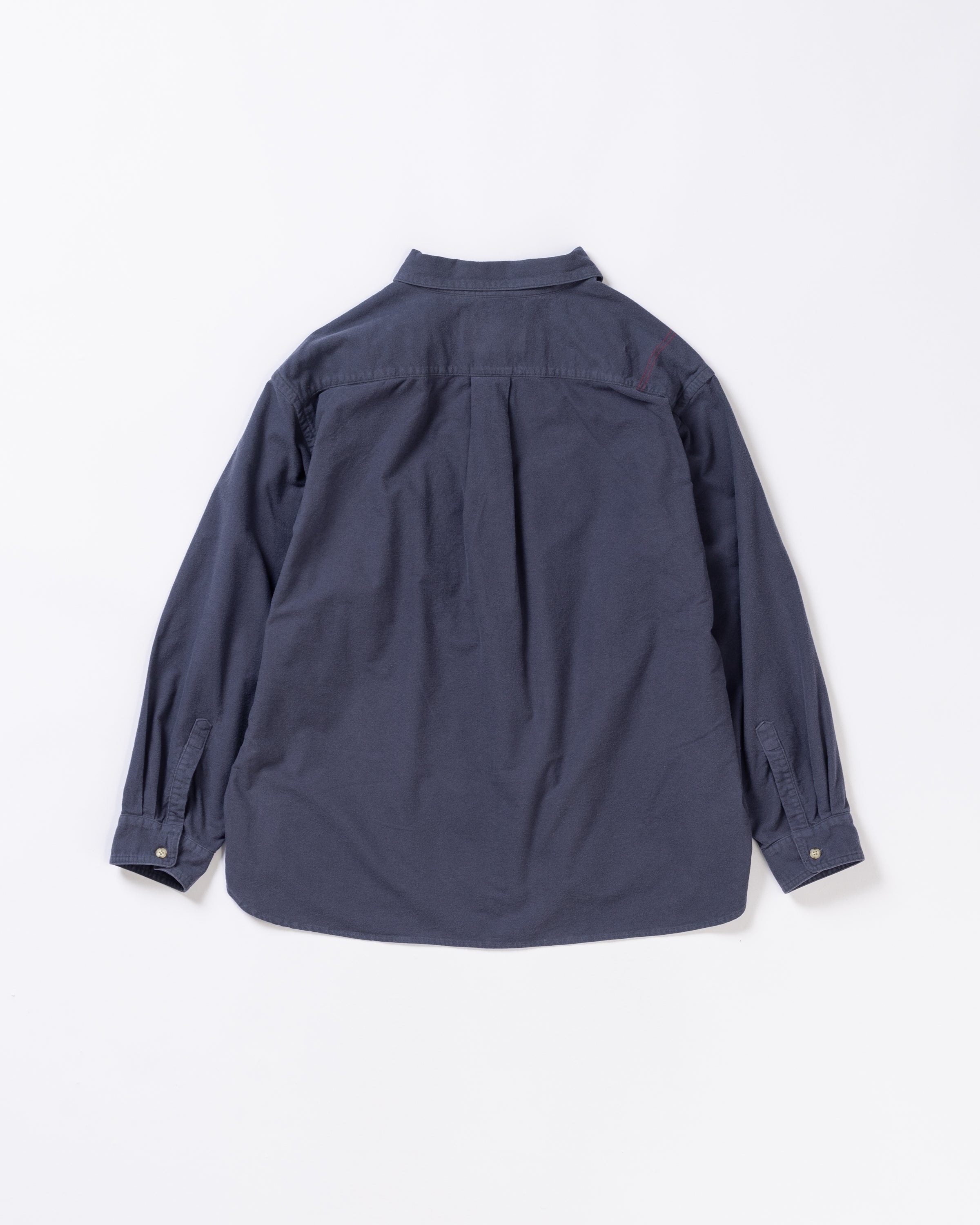 ANACHRONORM / COTTON SUEDE WIDE SHIRTS - BLUE GRAY