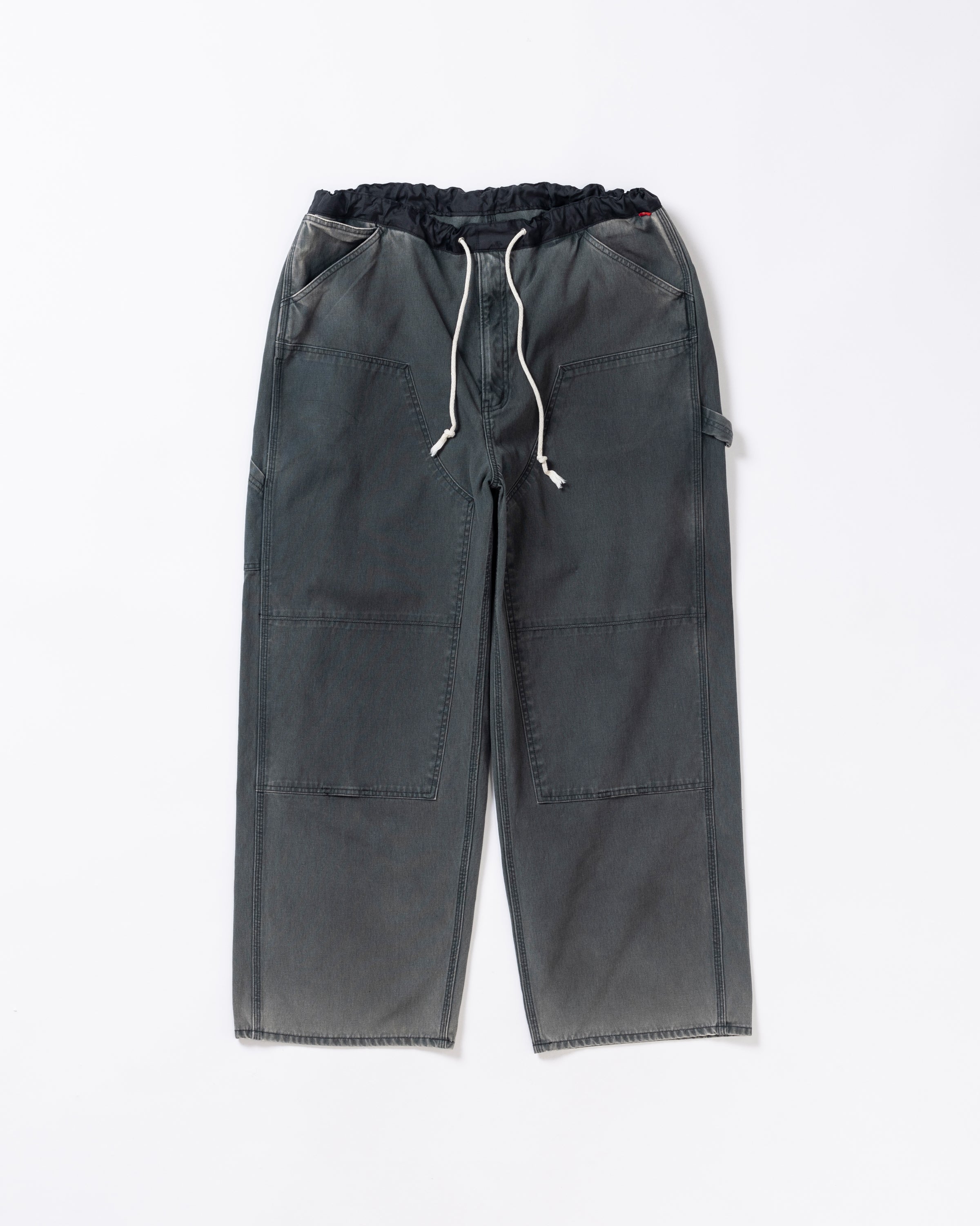 ANACHRONORM /DOUBLE KNEE DUCK PAINTER PANTS BLACK