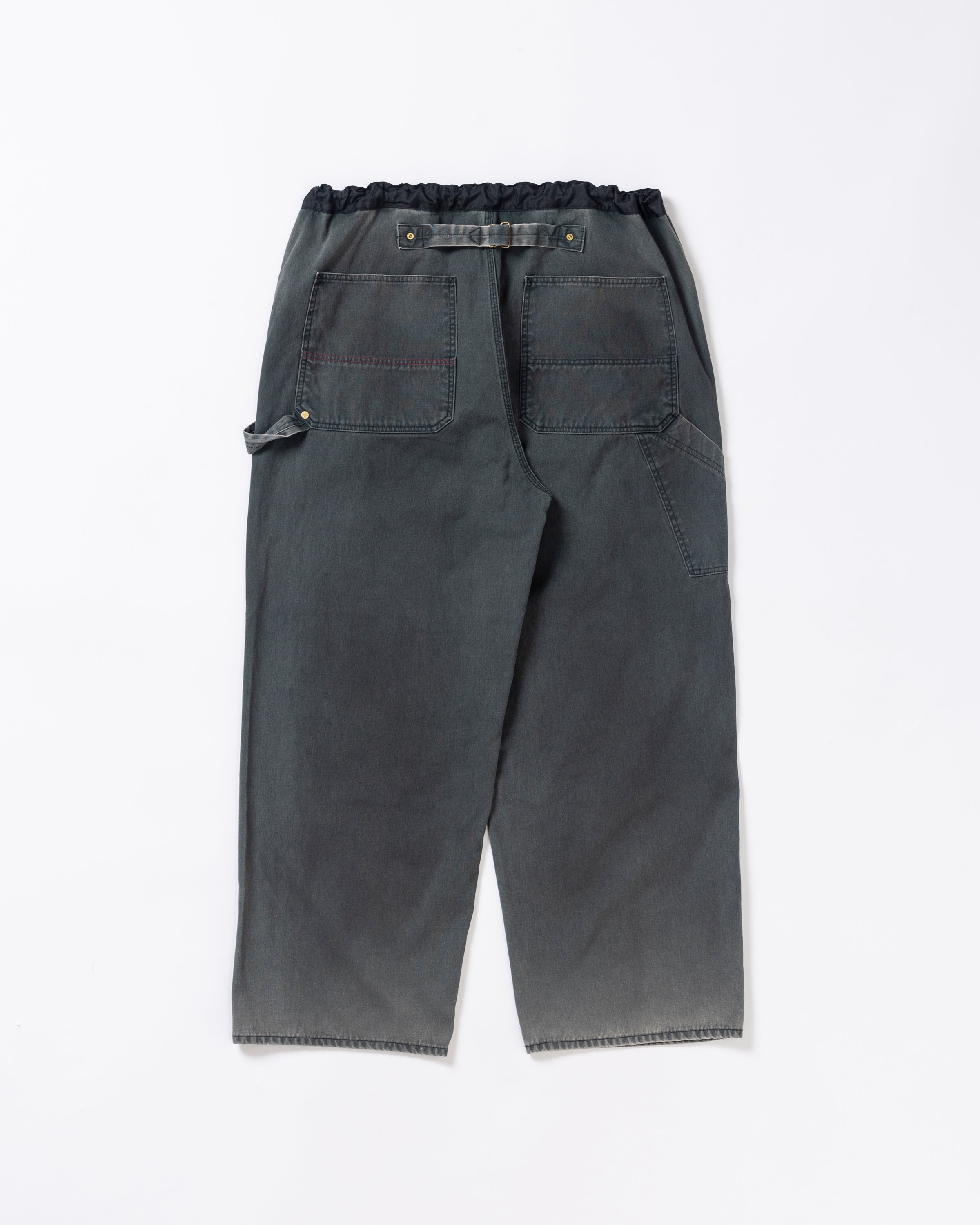 ANACHRONORM /DOUBLE KNEE DUCK PAINTER PANTS BLACK