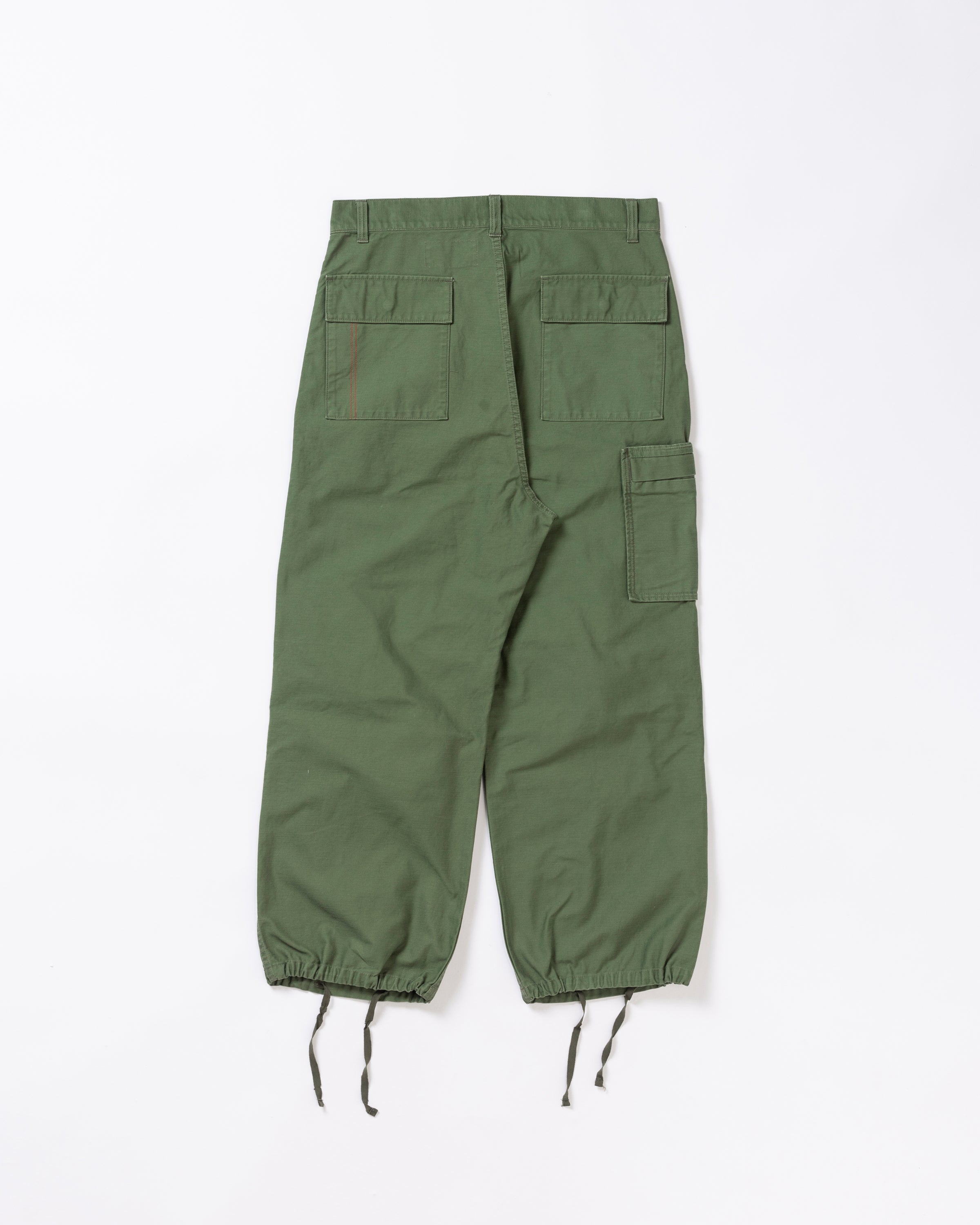 ANACHRONORM / BACK SATIN MILITARY FLAP PANTS OLIVE