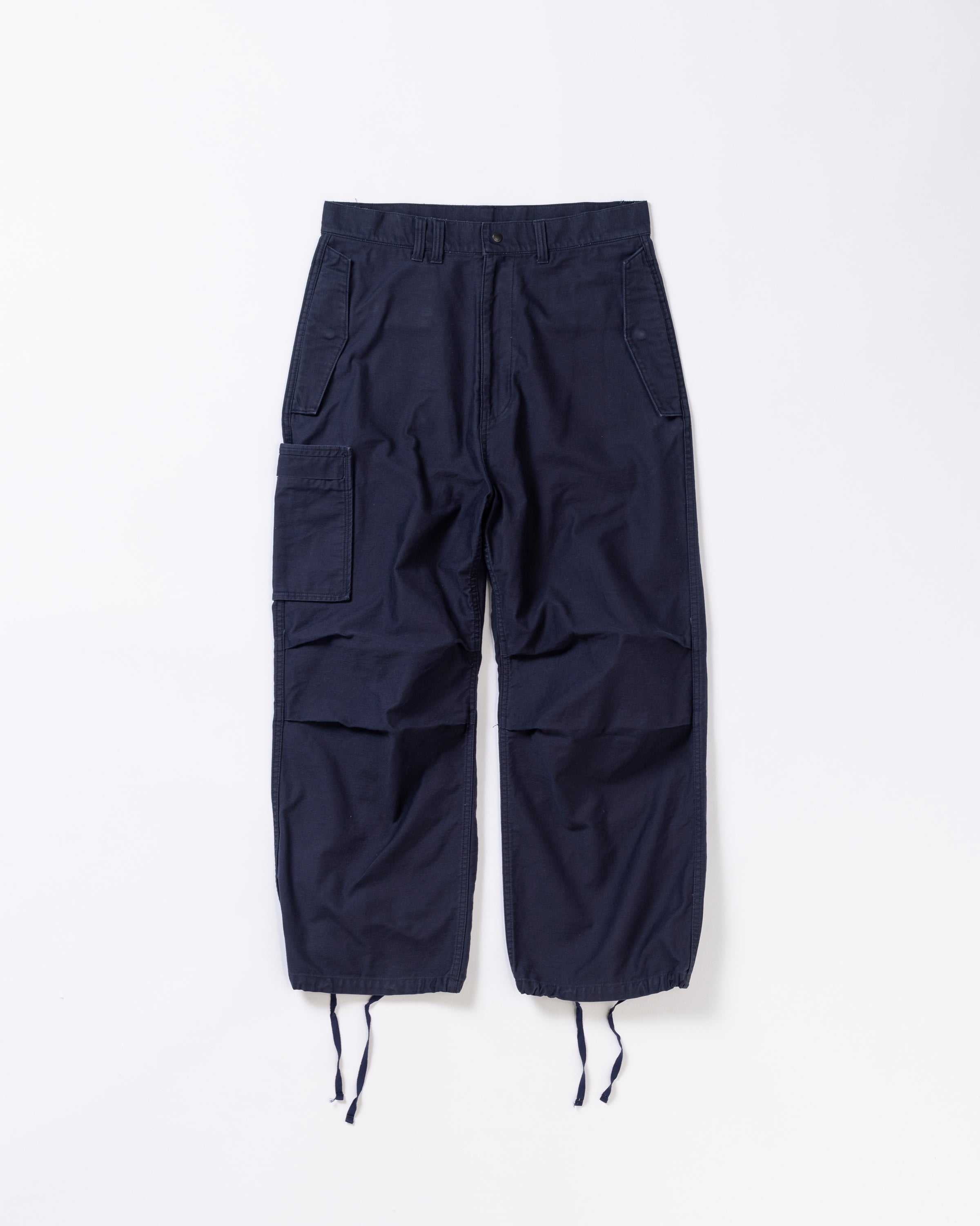 ANACHRONORM / BACK SATIN MILITARY FLAP PANTS NAVY