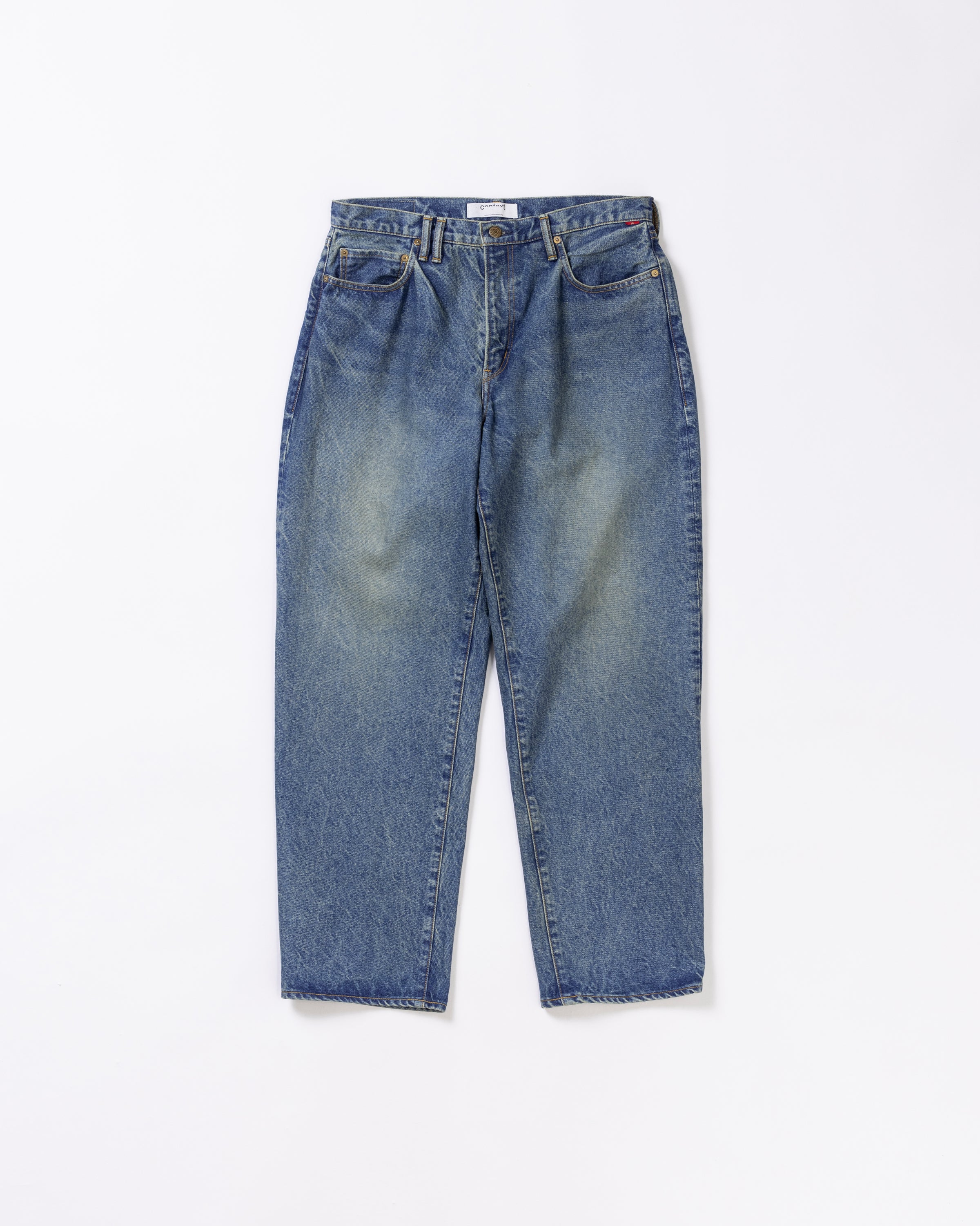 CONTEXT / 80's WIDE 5P PANTS - INDIGO FIVE YEAR WASH