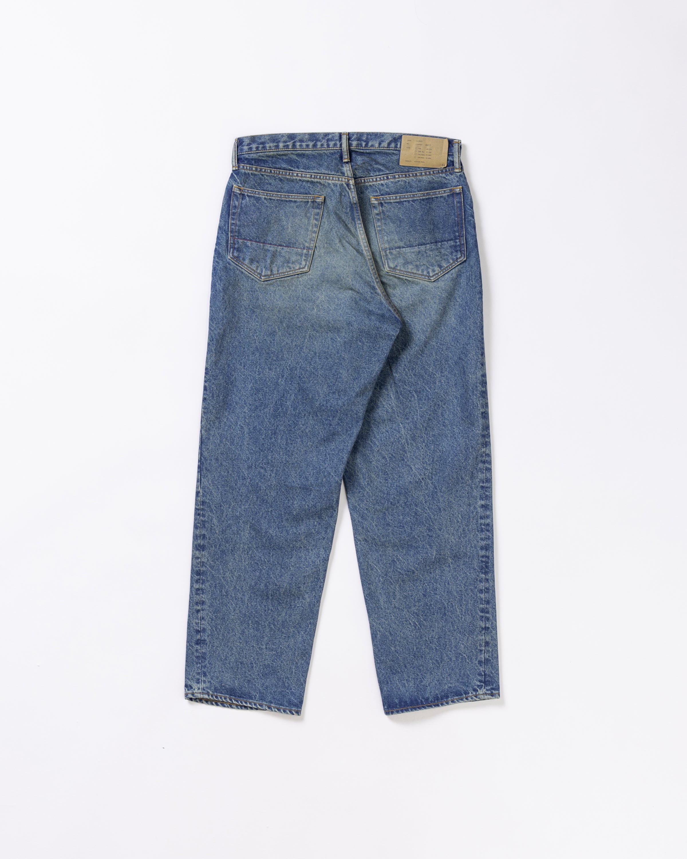 CONTEXT / 80's WIDE 5P PANTS - INDIGO FIVE YEAR WASH