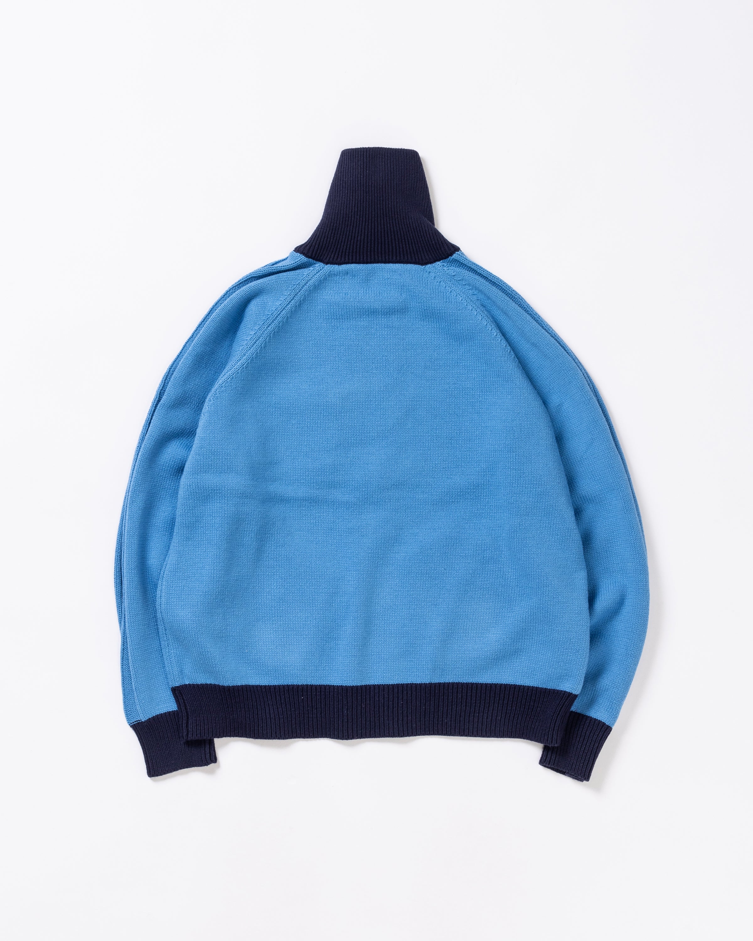 ANACHRONORM /BICOLOR DRIVERS KNIT SKY BLUE