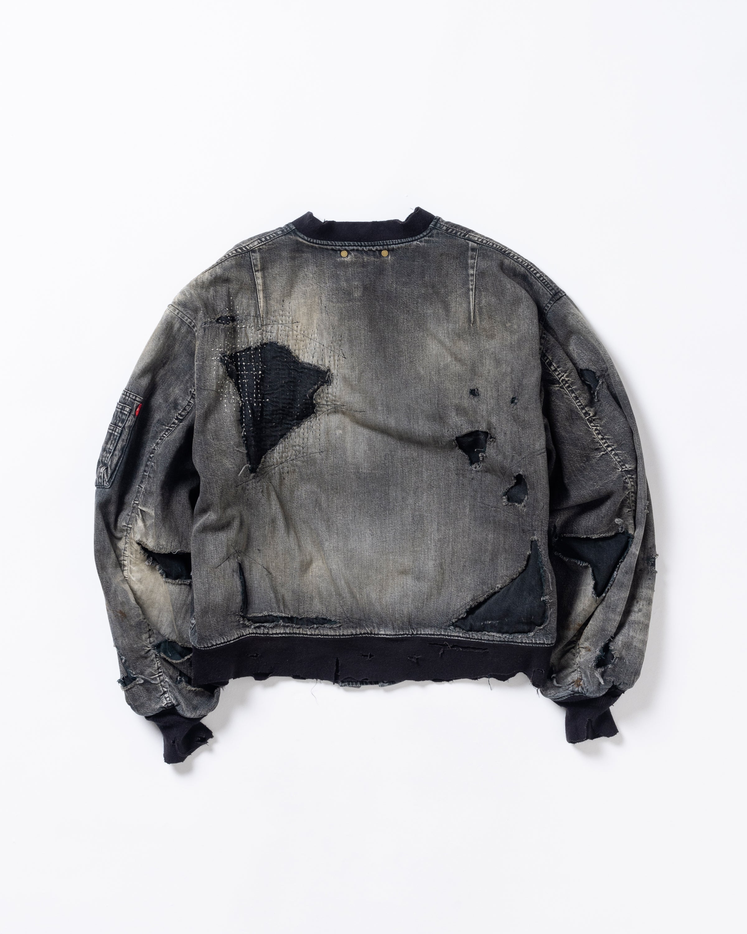 ANACHRONORM / HARD REMAKED DUAL DENIM MA-1 BLACK (REMAKE)