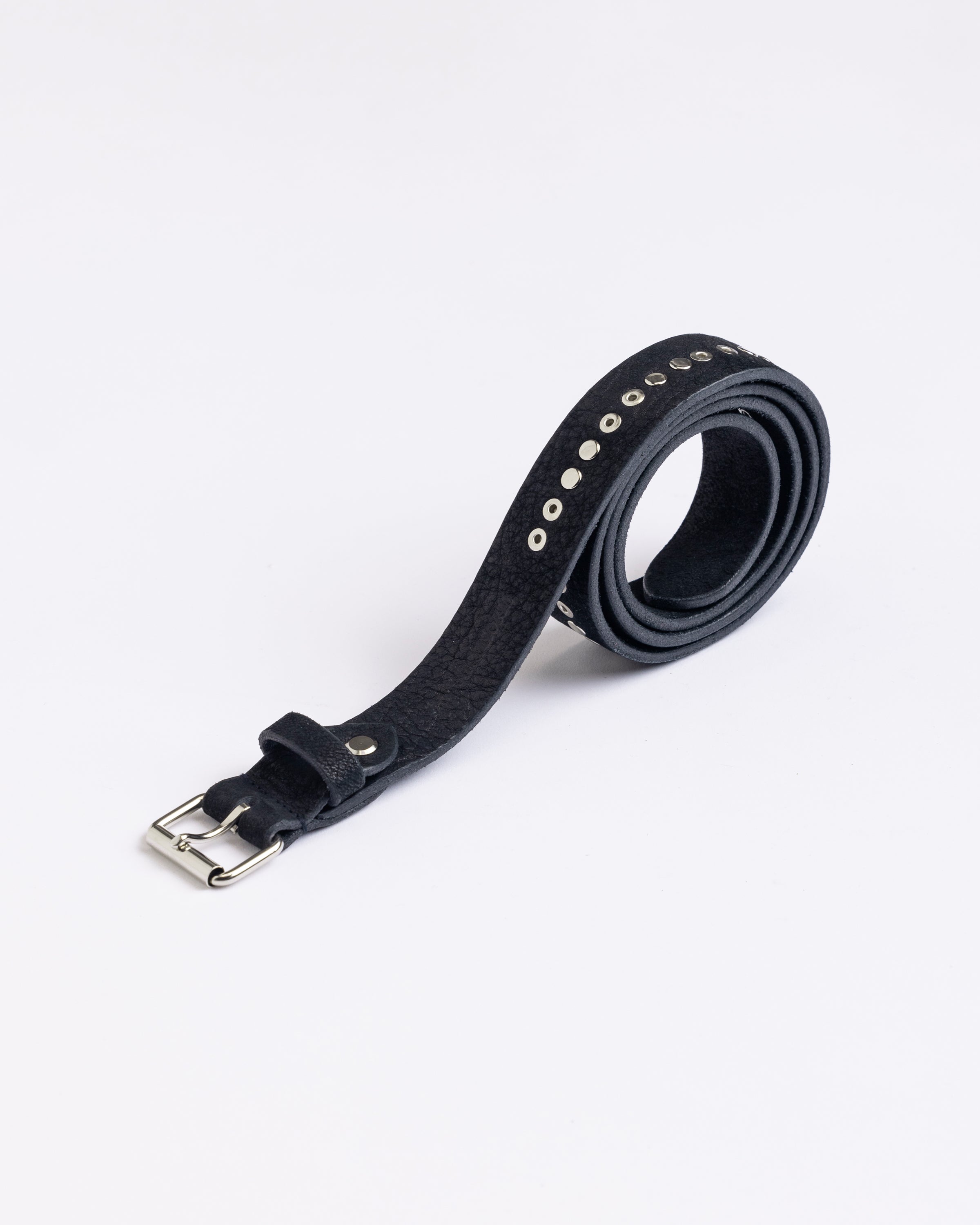 ANACHRONORM / DECORATIVE LEATHER BELT - BLACK