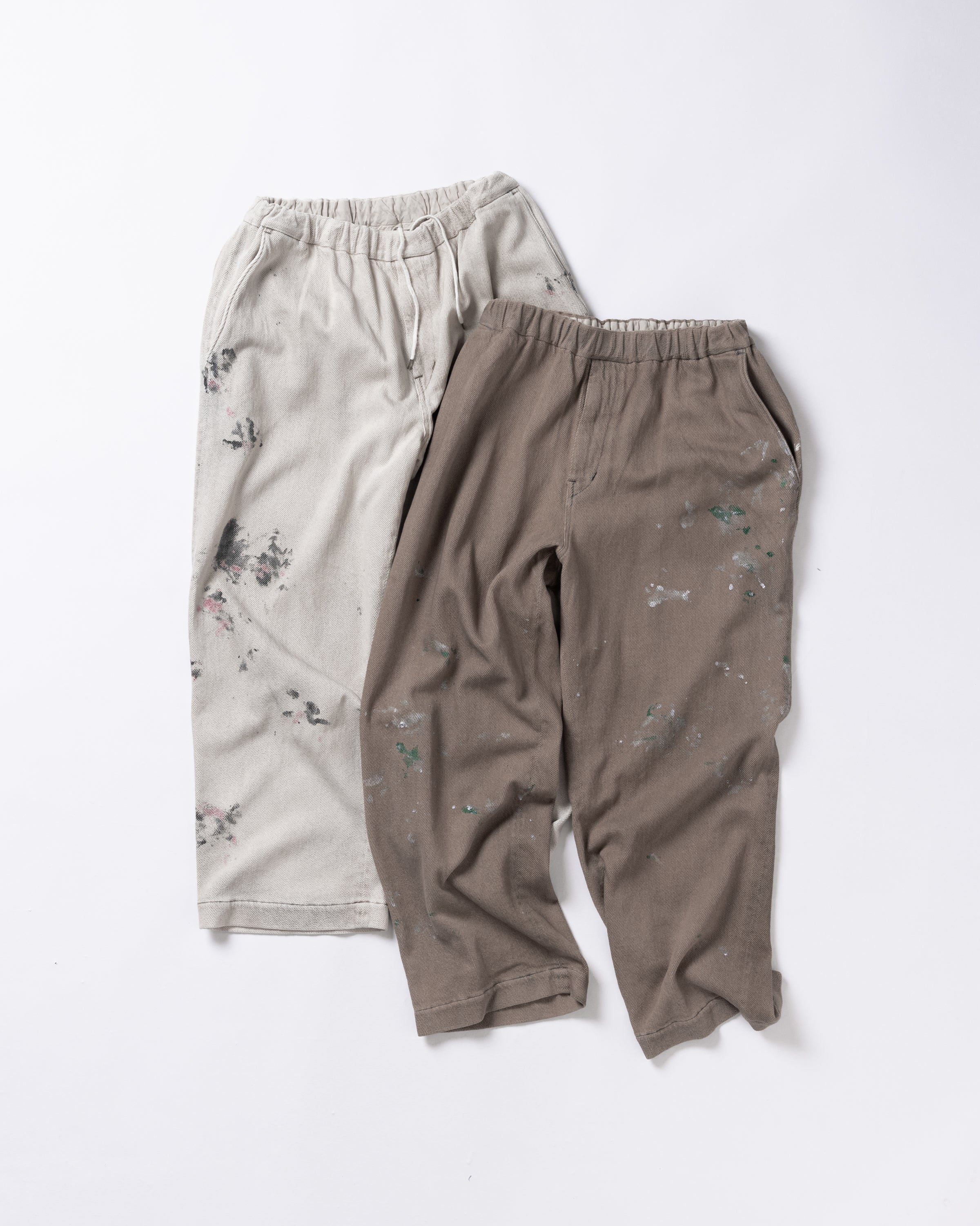 ANACHRONORM /LOOSE DENIM WIDE EASY PANTS BEIGE