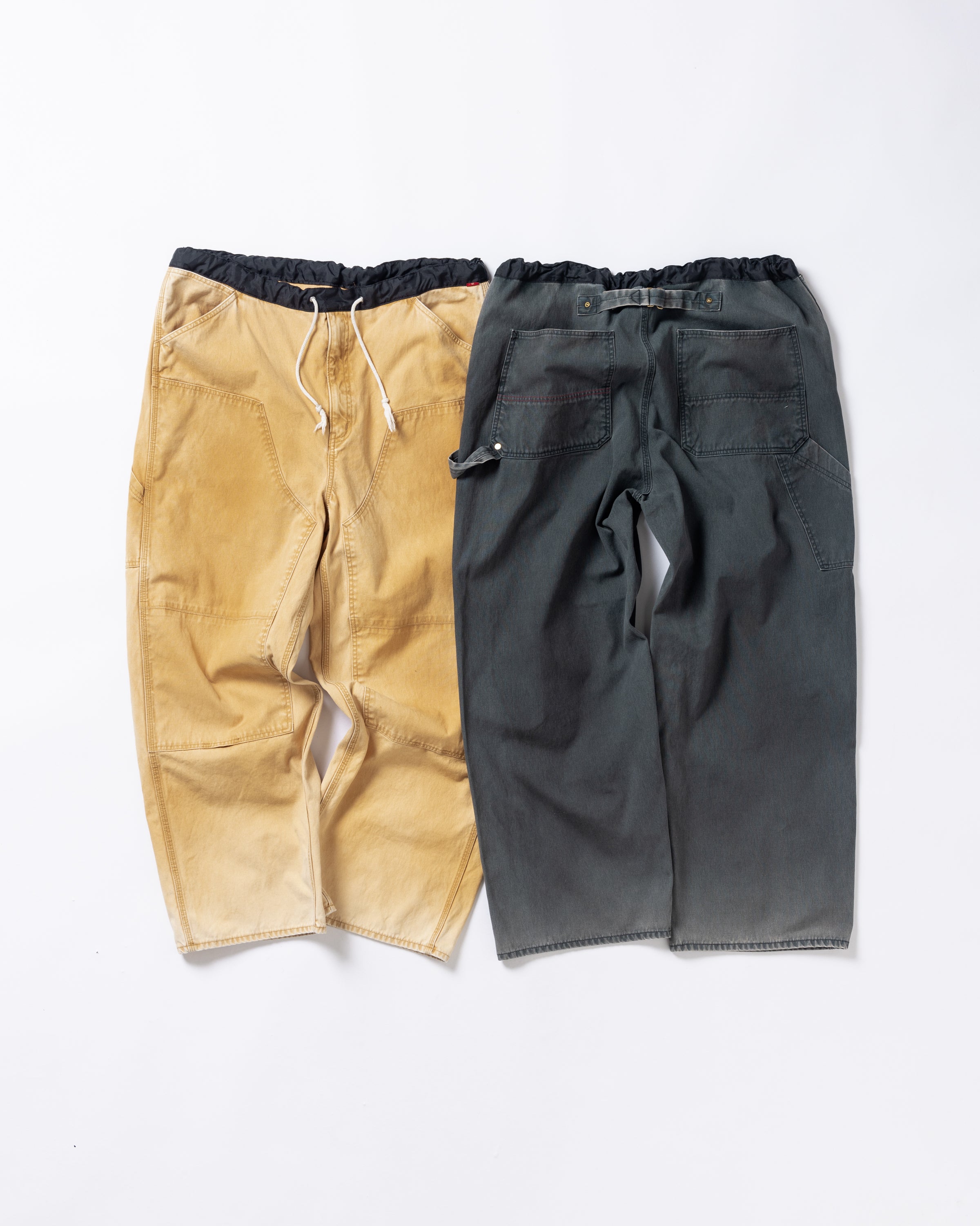 ANACHRONORM /DOUBLE KNEE DUCK PAINTER PANTS BLACK