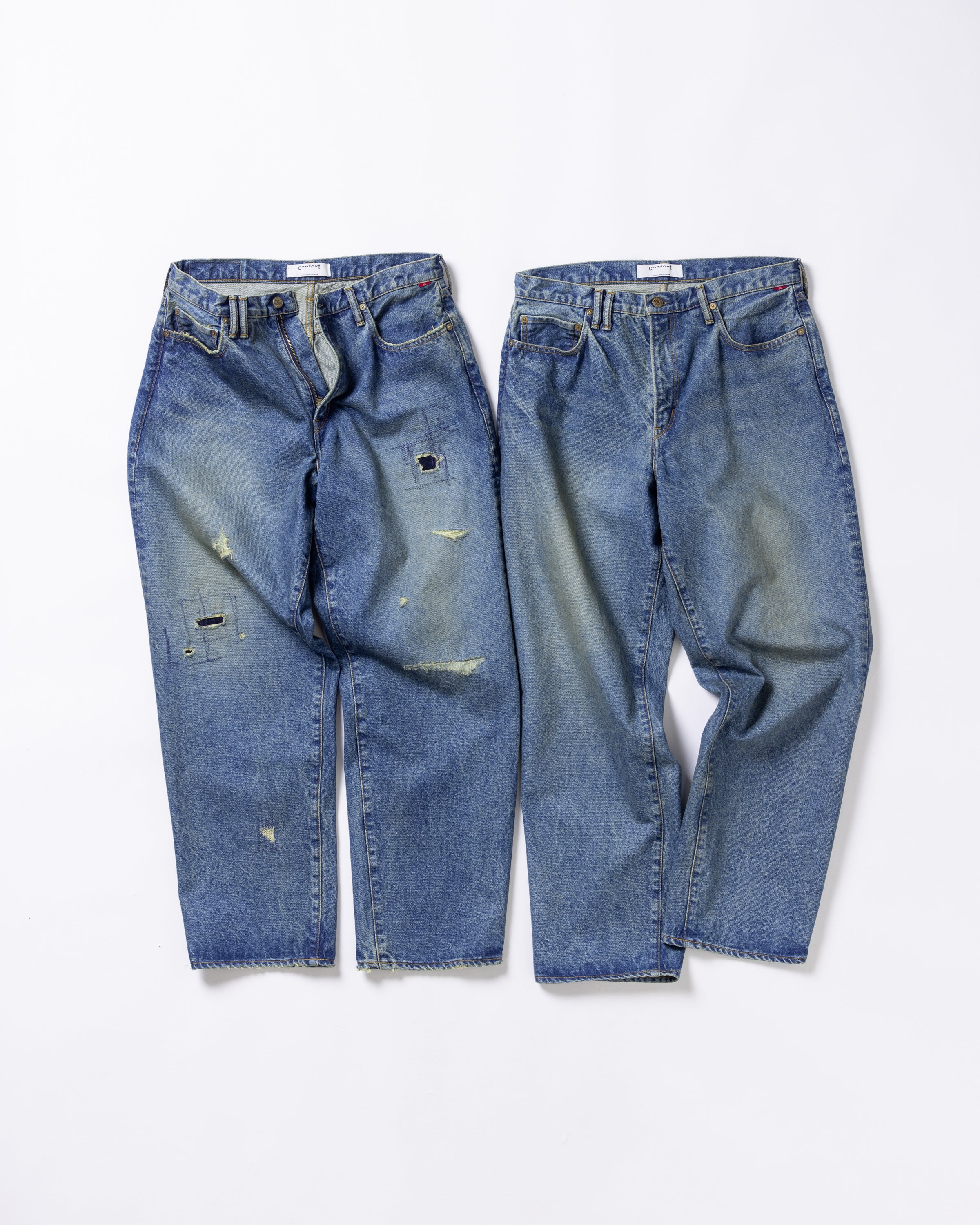 CONTEXT / 80's WIDE 5P PANTS - INDIGO 25 REMAKE