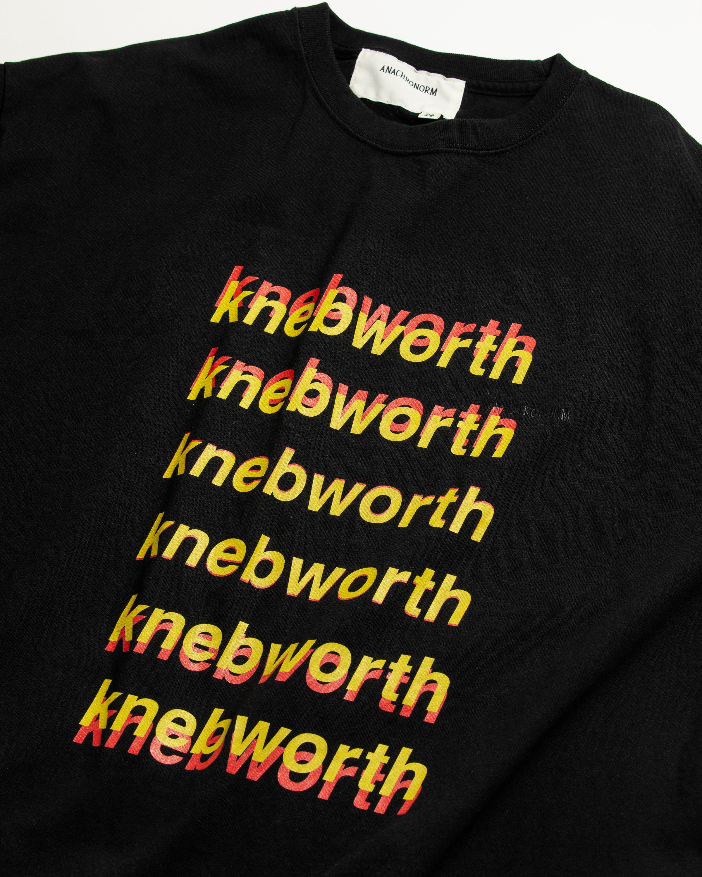 ANACHRONORM / GRADATION PRINTED S/S T-S - BLACK
