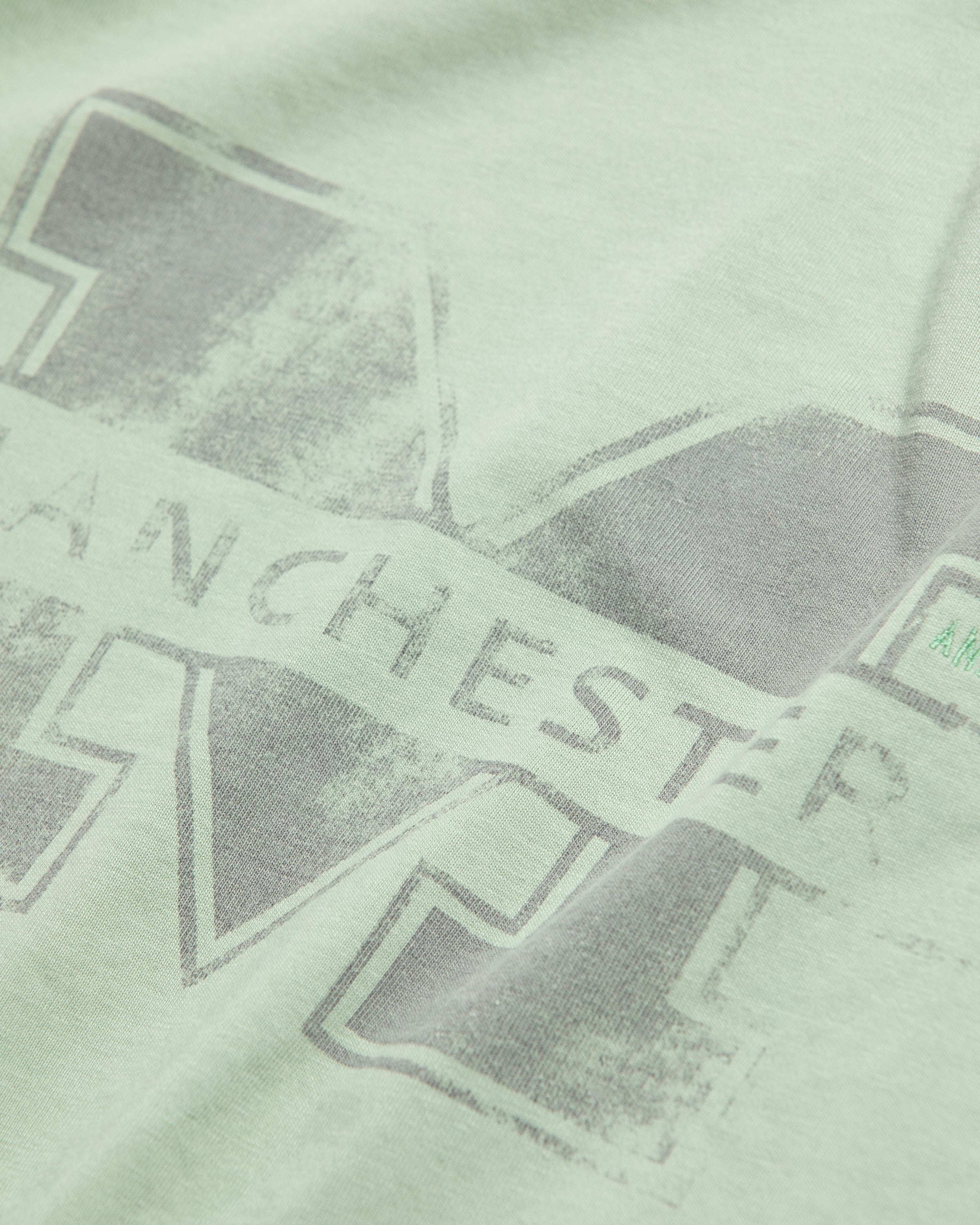 ANACHRONORM / MANCHESTER PRINTED S/S T-S - SAGE