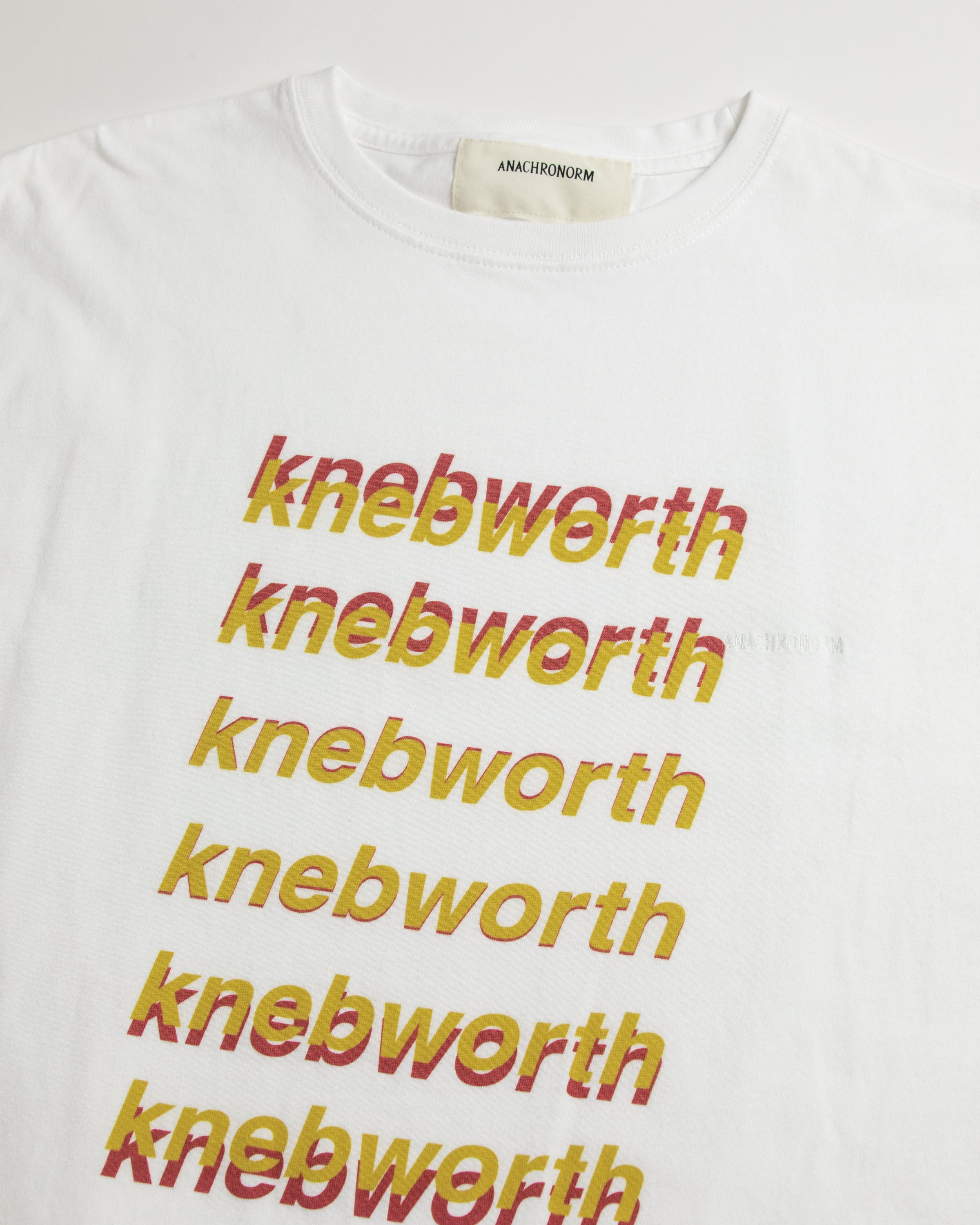 ANACHRONORM / GRADATION PRINTED S/S T-S - WHITE
