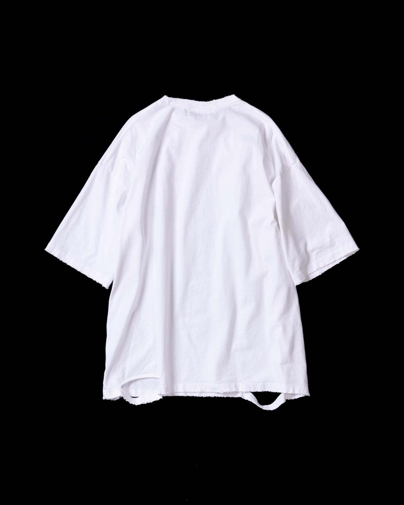 ANACHRONORM / EMBROIDERY DAMAGED S/S T-S - WHITE