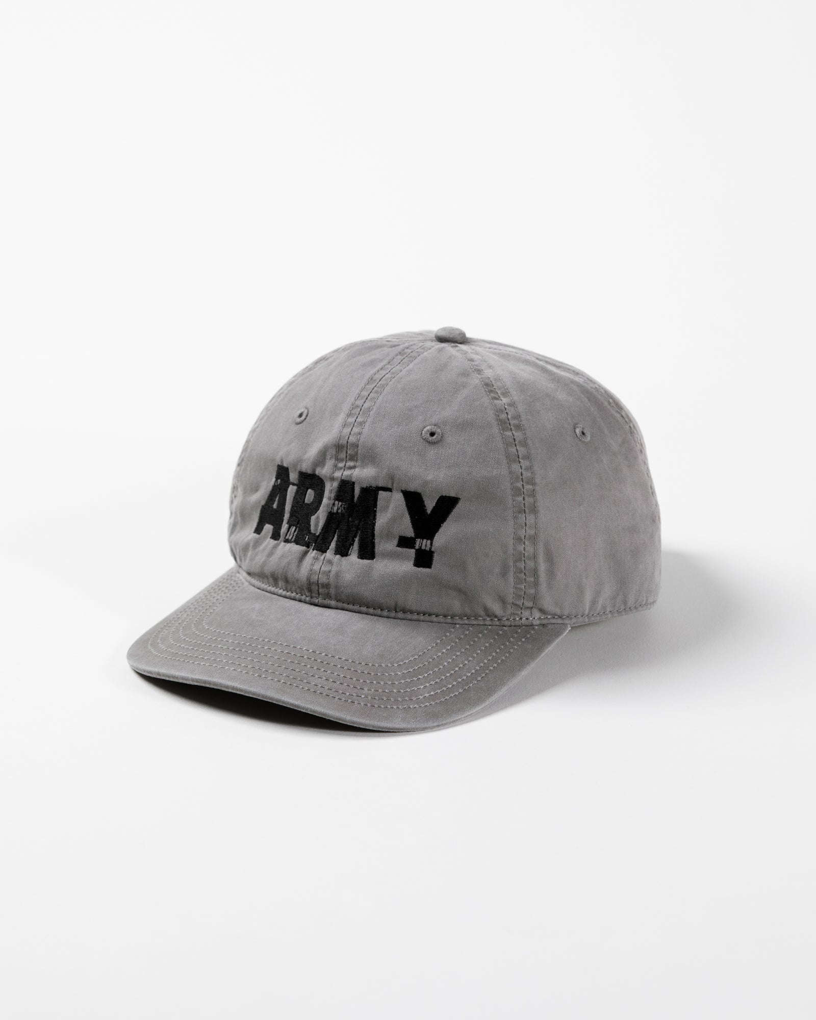 ANACHRONORM / ARMY GLITCH EMBROIDERY CAP - GRAY