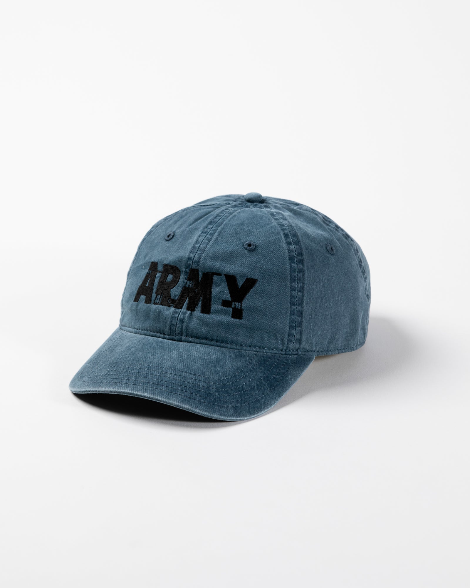 ANACHRONORM / ARMY GLITCH EMBROIDERY CAP - BLUE