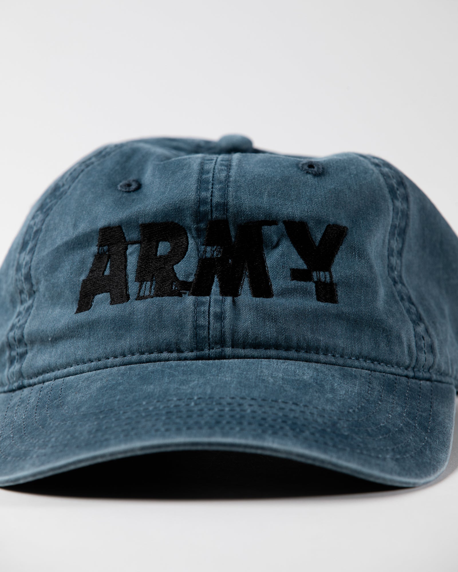ANACHRONORM / ARMY GLITCH EMBROIDERY CAP - BLUE