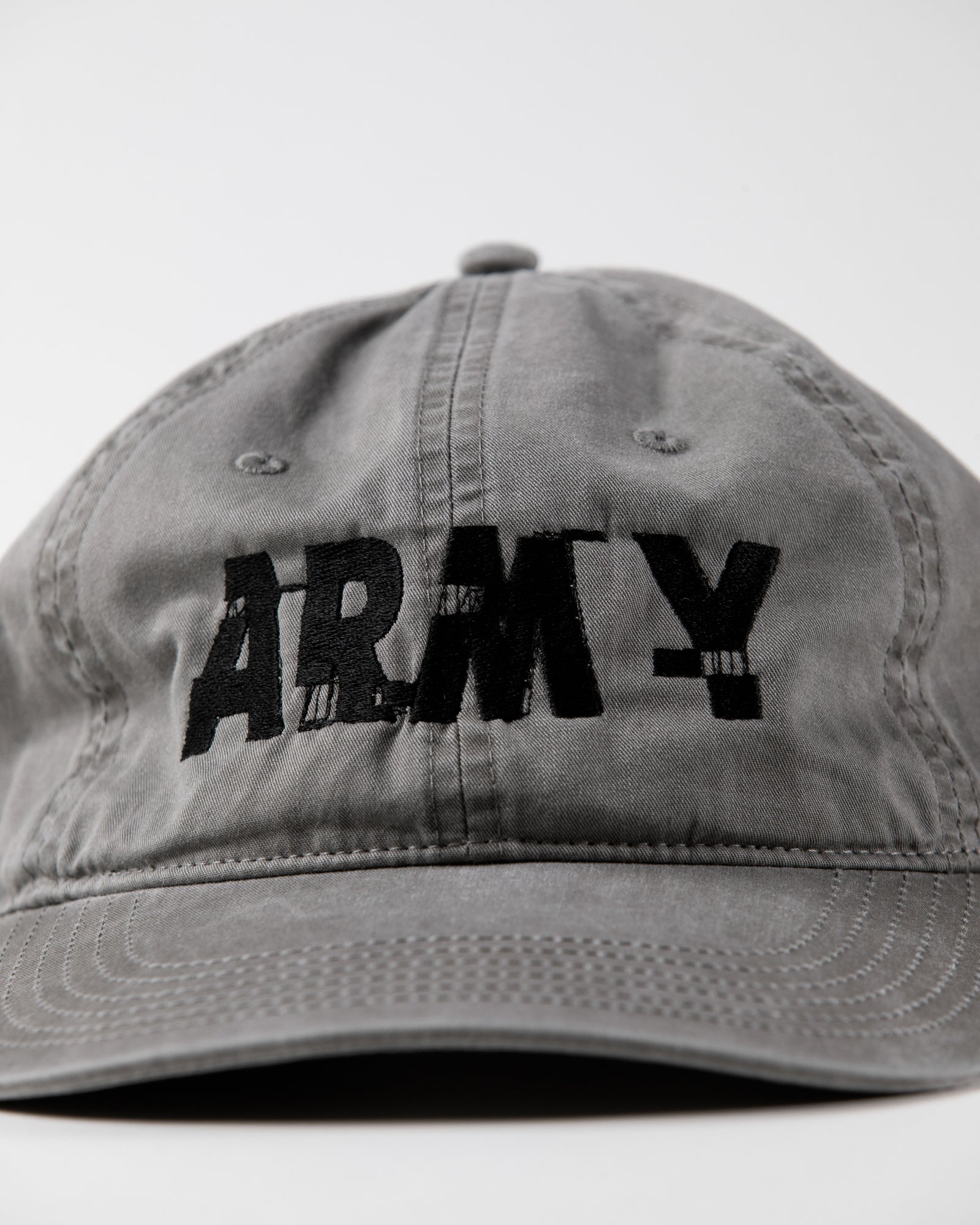 ANACHRONORM / ARMY GLITCH EMBROIDERY CAP - GRAY