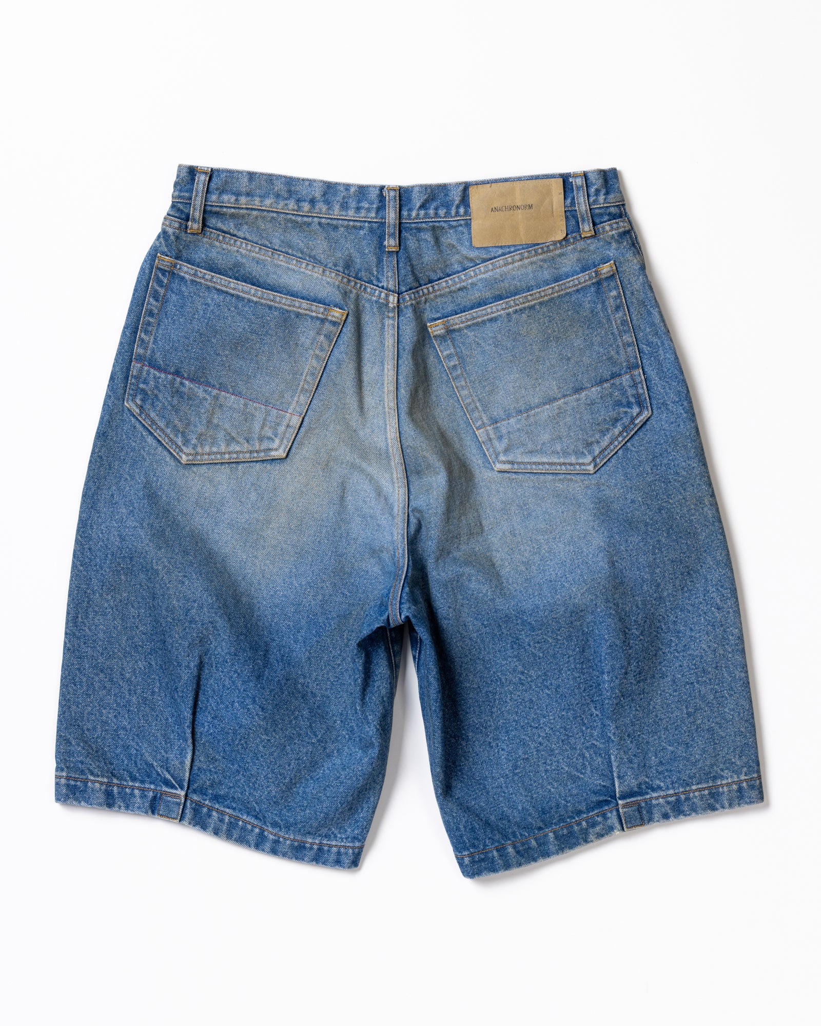 ANACHRONORM / 80's 5POCKET DENIM HEM TUCK SHORTS - INDIGO