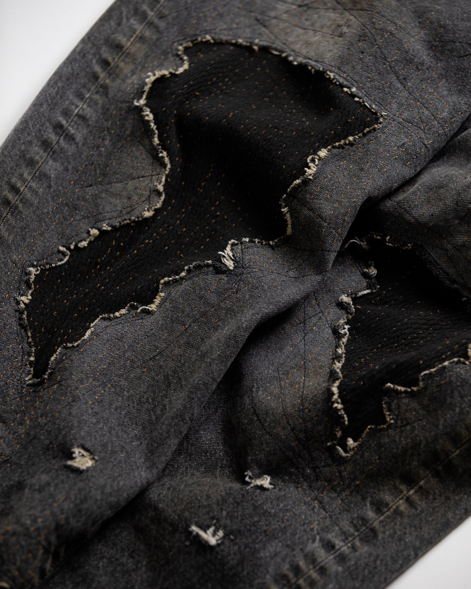 Remaked ANACHRONORM / REGULAR TAPERED REMAKED 5P DENIM PANTS - BLACK(REMAKE ...