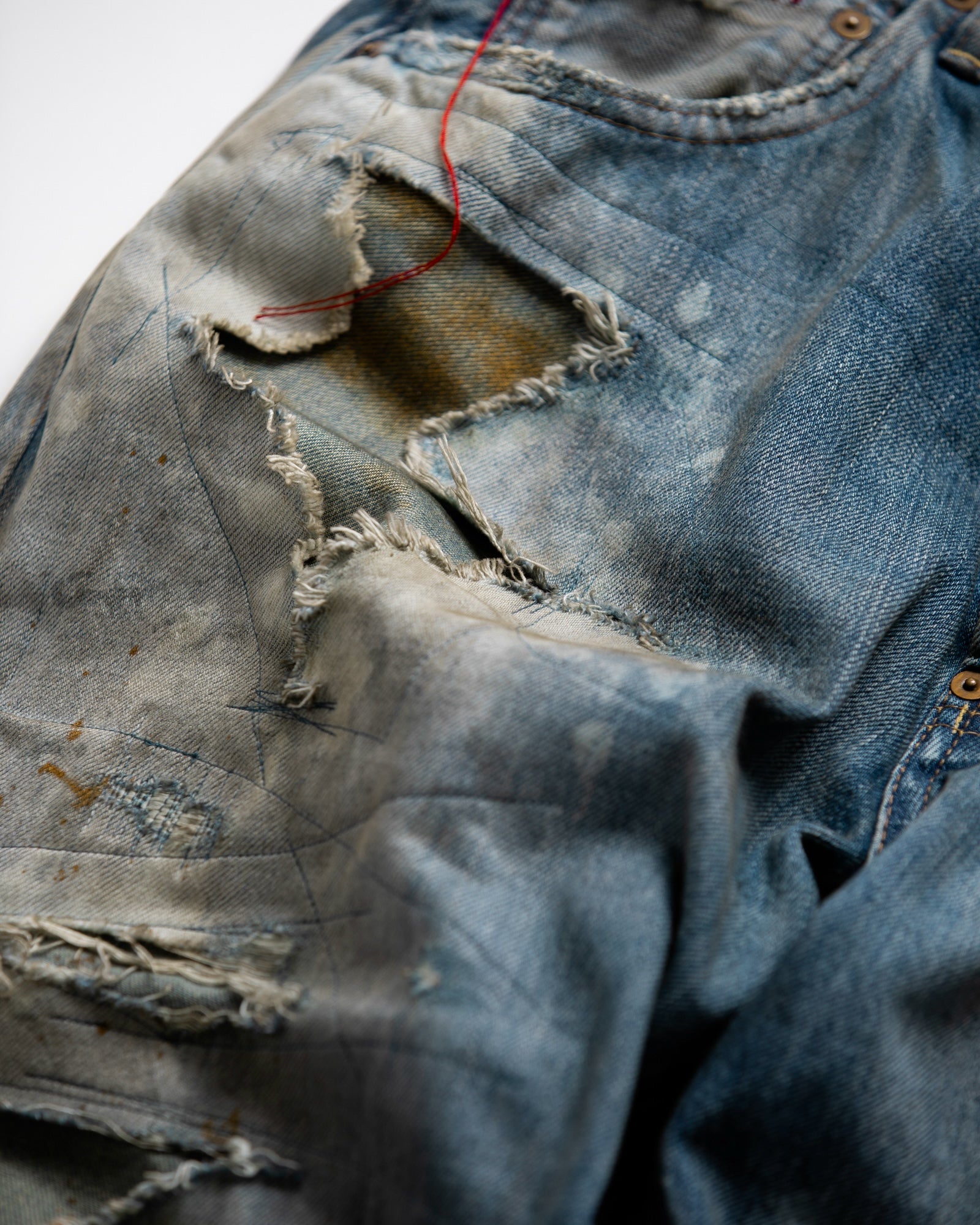 Remaked ANACHRONORM / HARD REMAKED REGULAR TAPERED 5P PANTS - INDIGO(REMAKE ...
