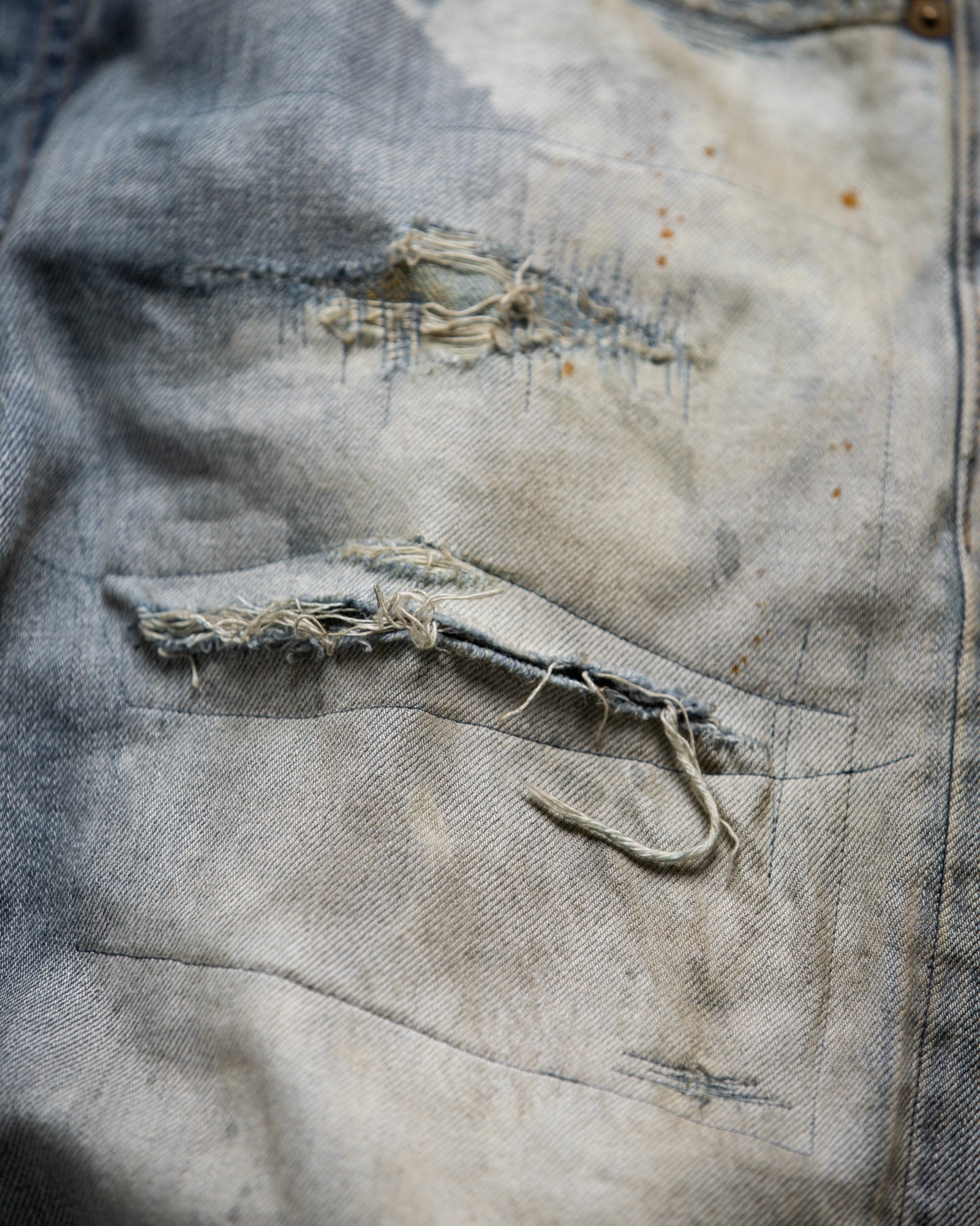 Remaked ANACHRONORM / HARD REMAKED REGULAR TAPERED 5P PANTS - INDIGO(REMAKE ...
