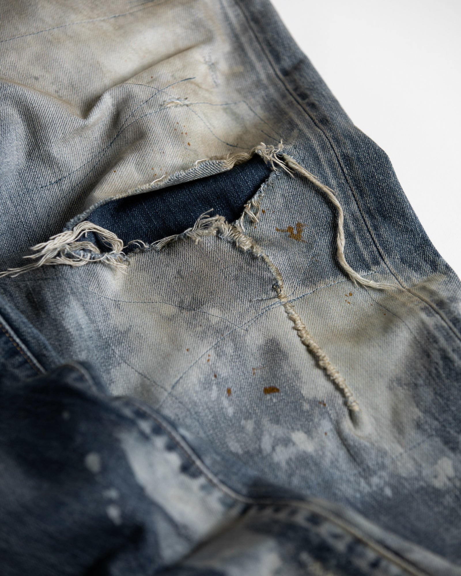 Remaked ANACHRONORM / HARD REMAKED REGULAR TAPERED 5P PANTS - INDIGO(REMAKE ...