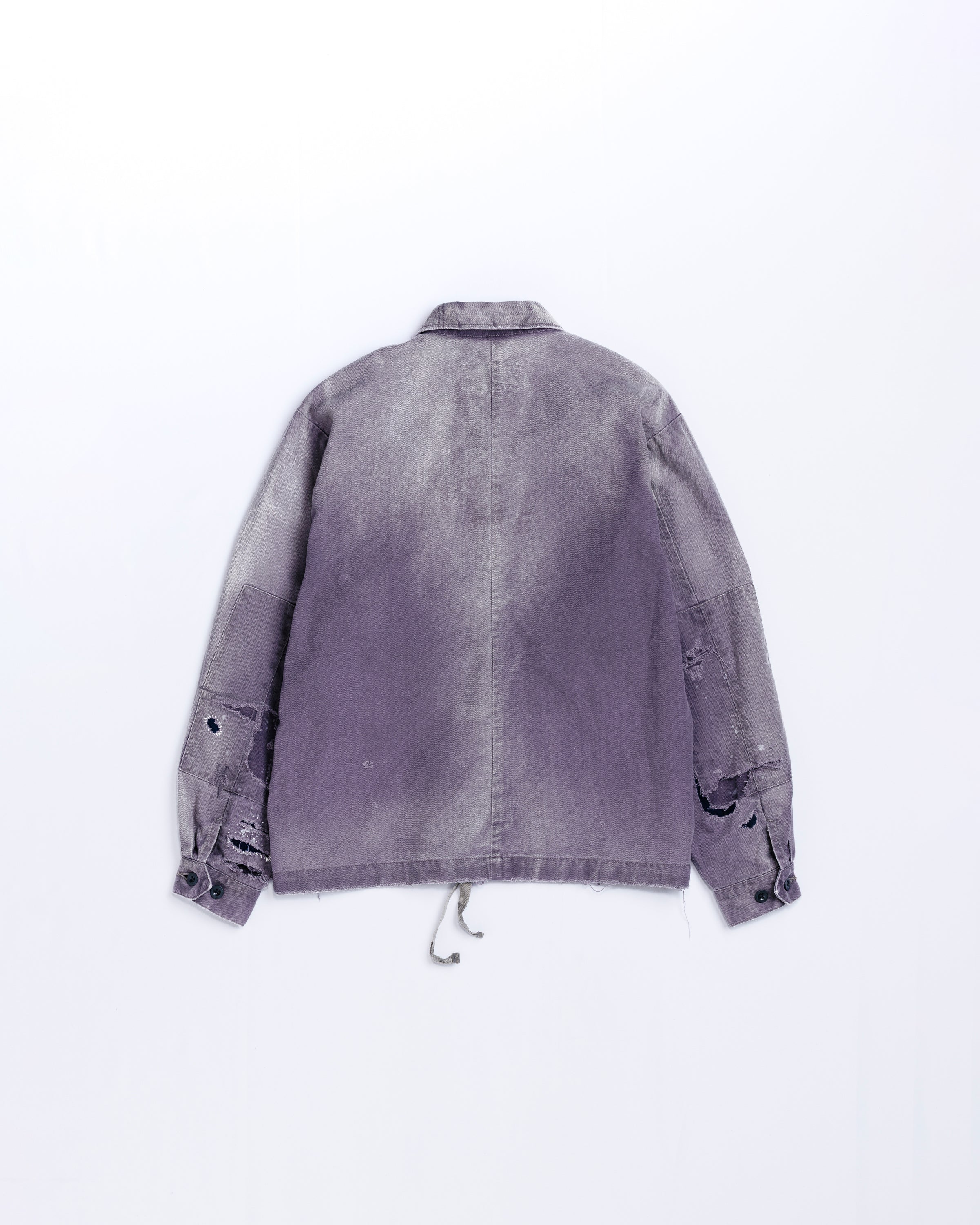 Remaked ANACHRONORM / REMAKED HERRINGBONE MILITARY SHIRTS JACKET - CHARCOAL ...