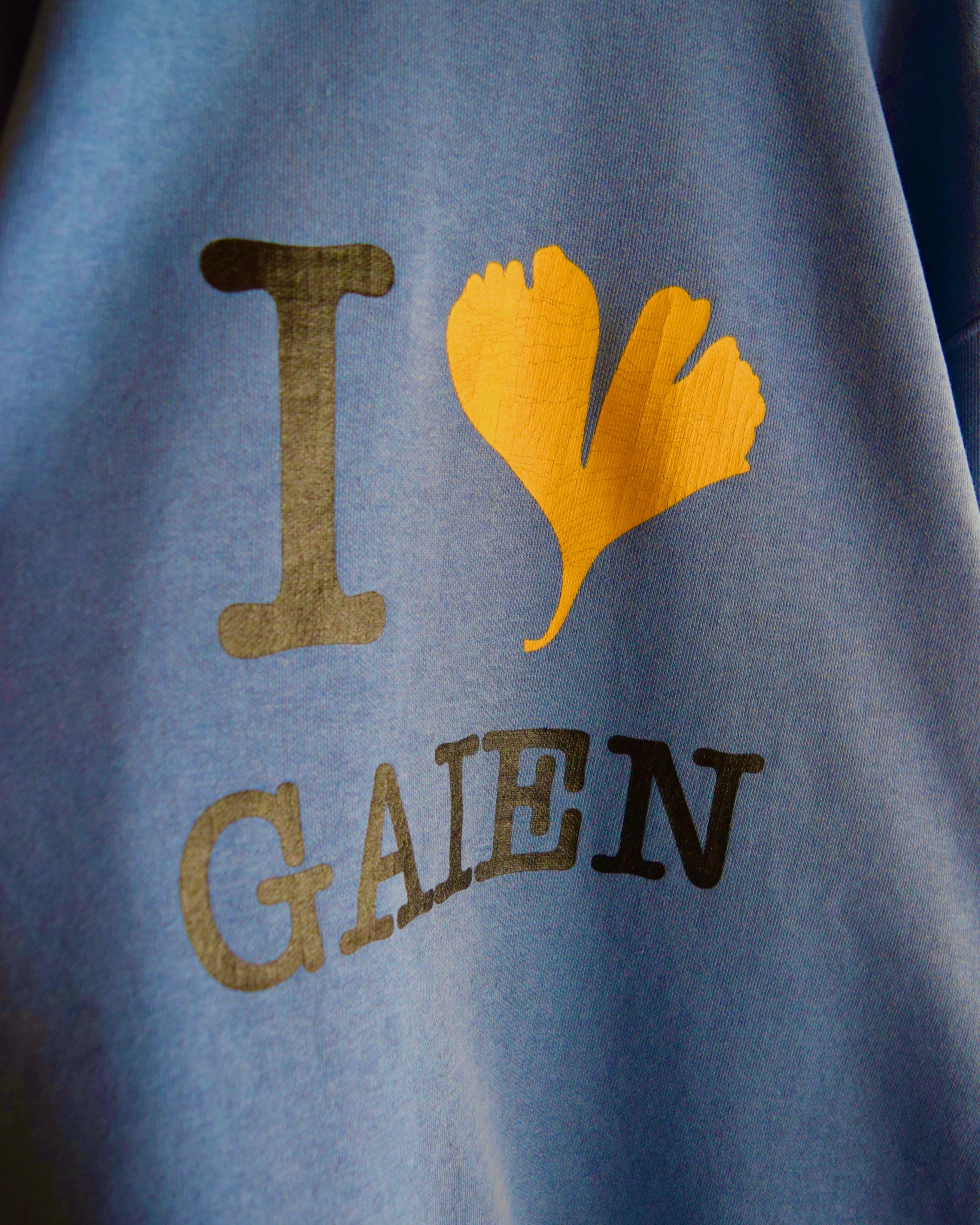 TODAY edition / "I LOVE GAIEN" CN SWEAT - BLUE