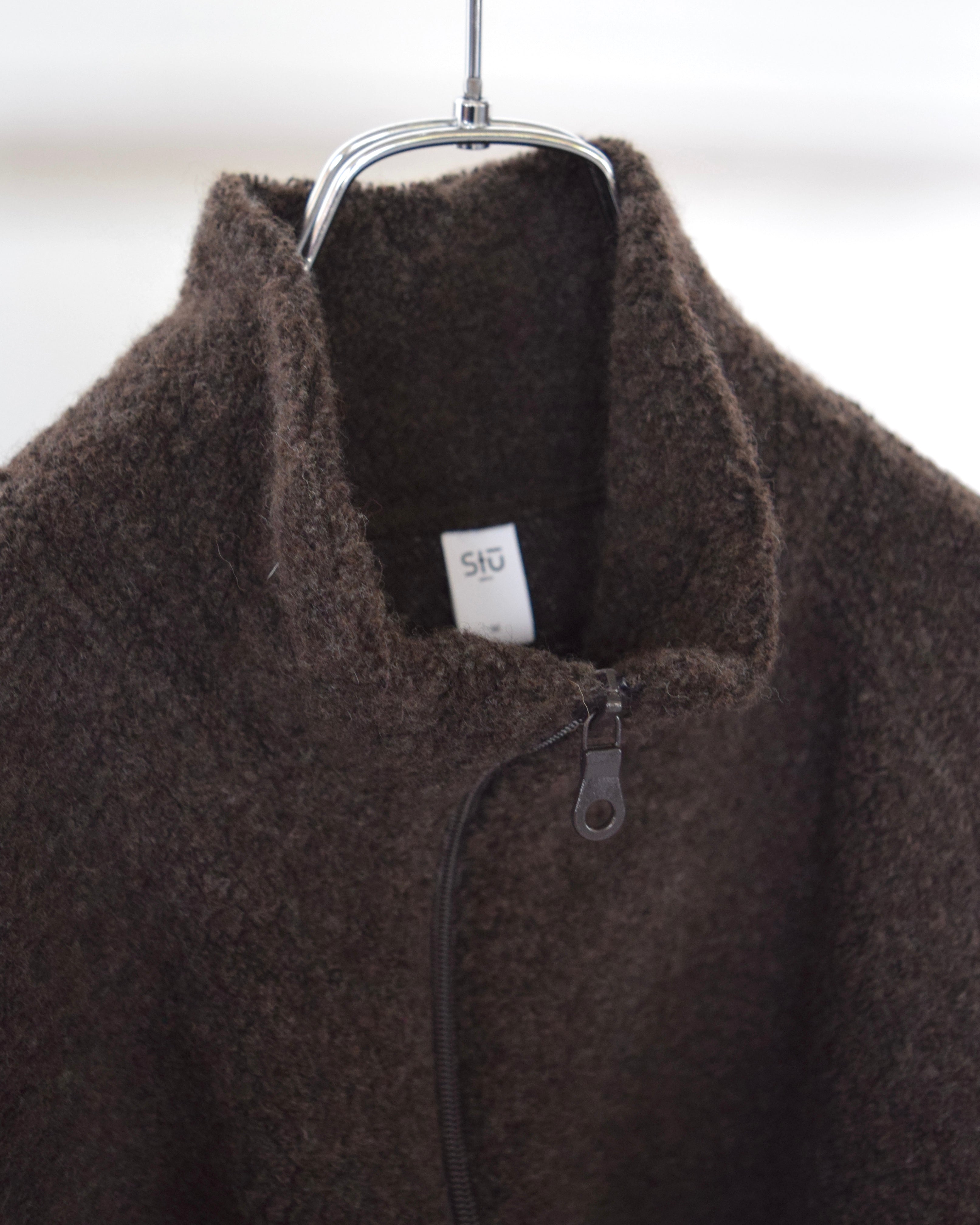 satou / "wool boa blouson" - brown