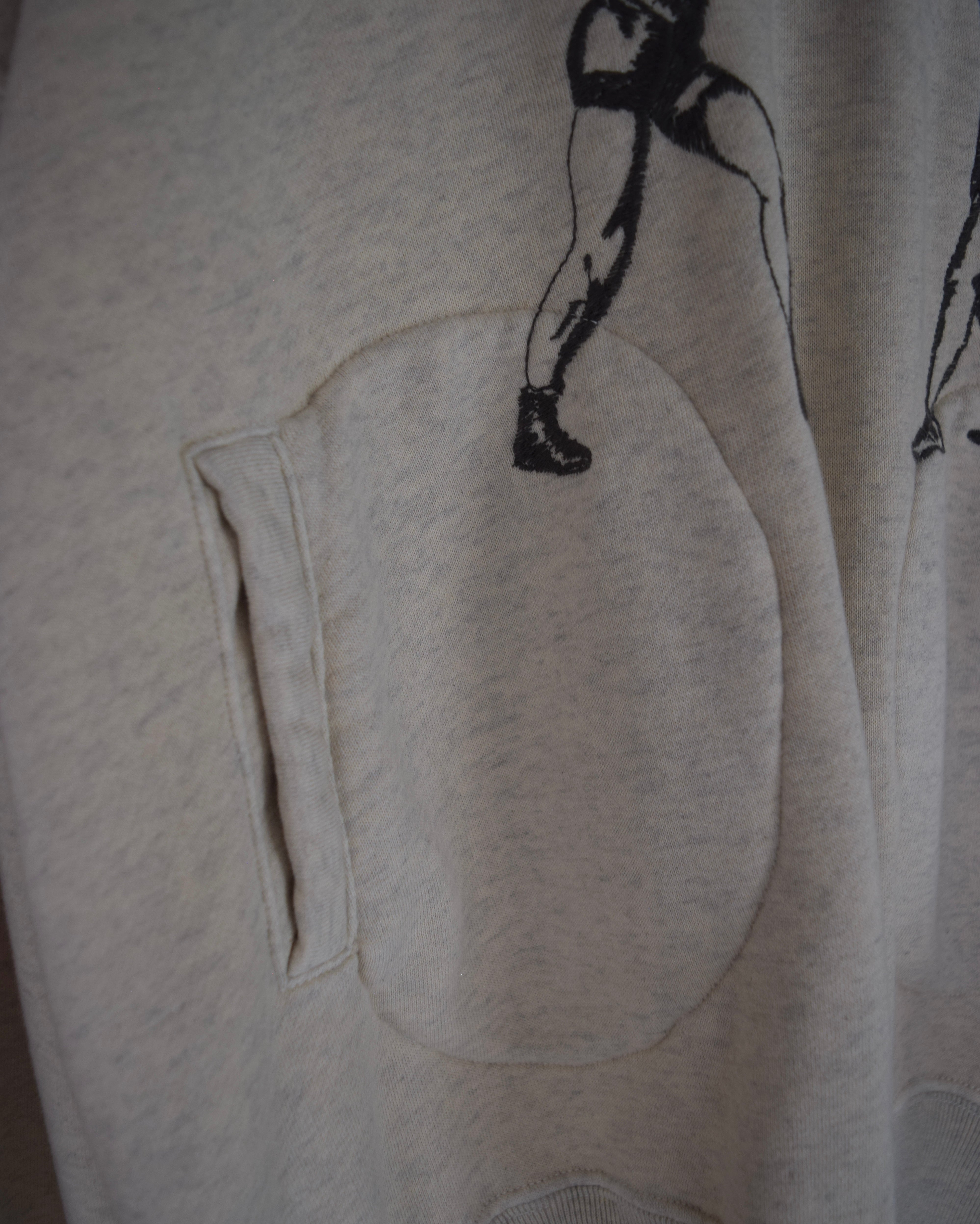 samuel zelig / Boxing Hoodie - Oatmeal Grey