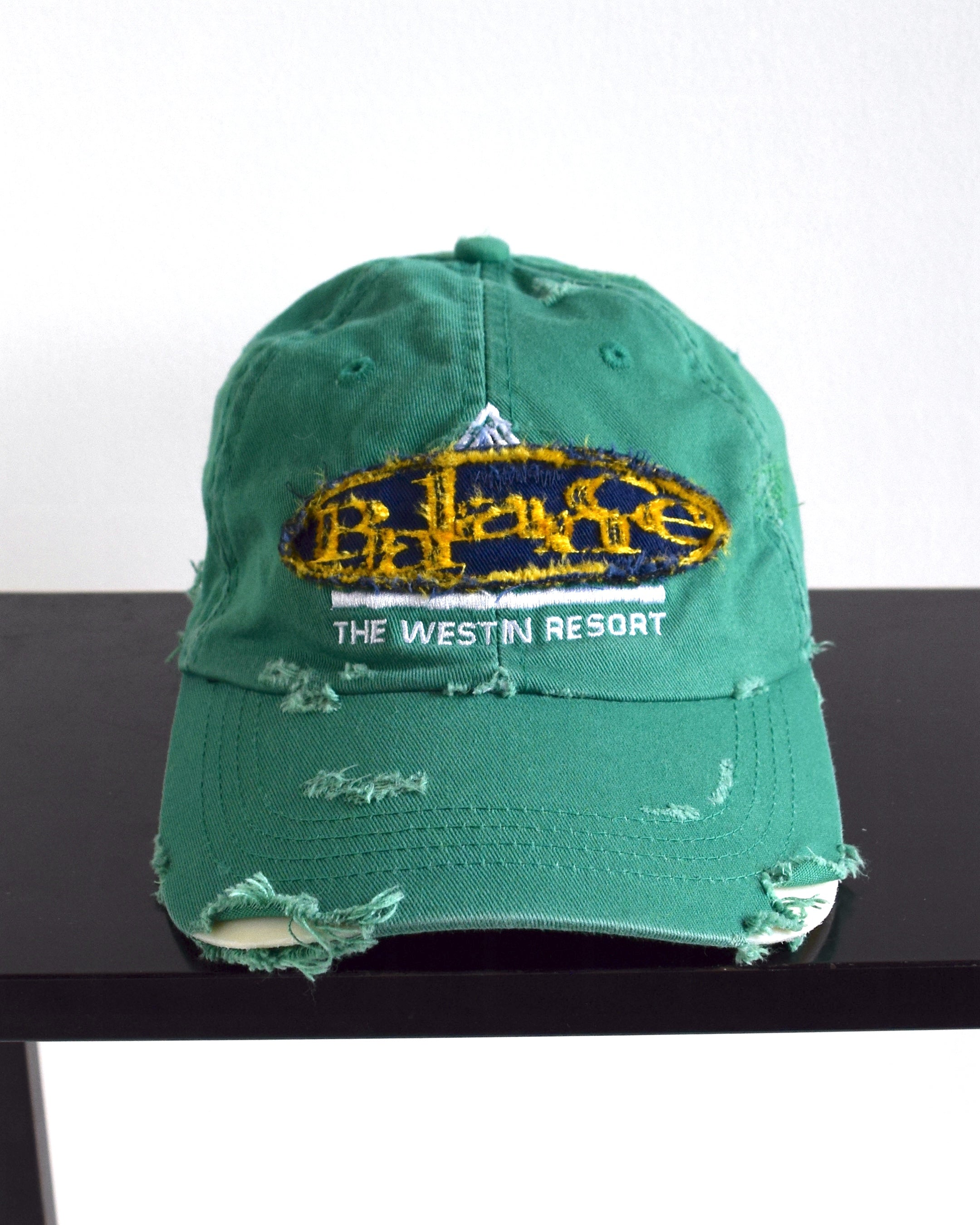 BALANCE OKAYAMA / BALANCE oval logo Distressed cap - No.19