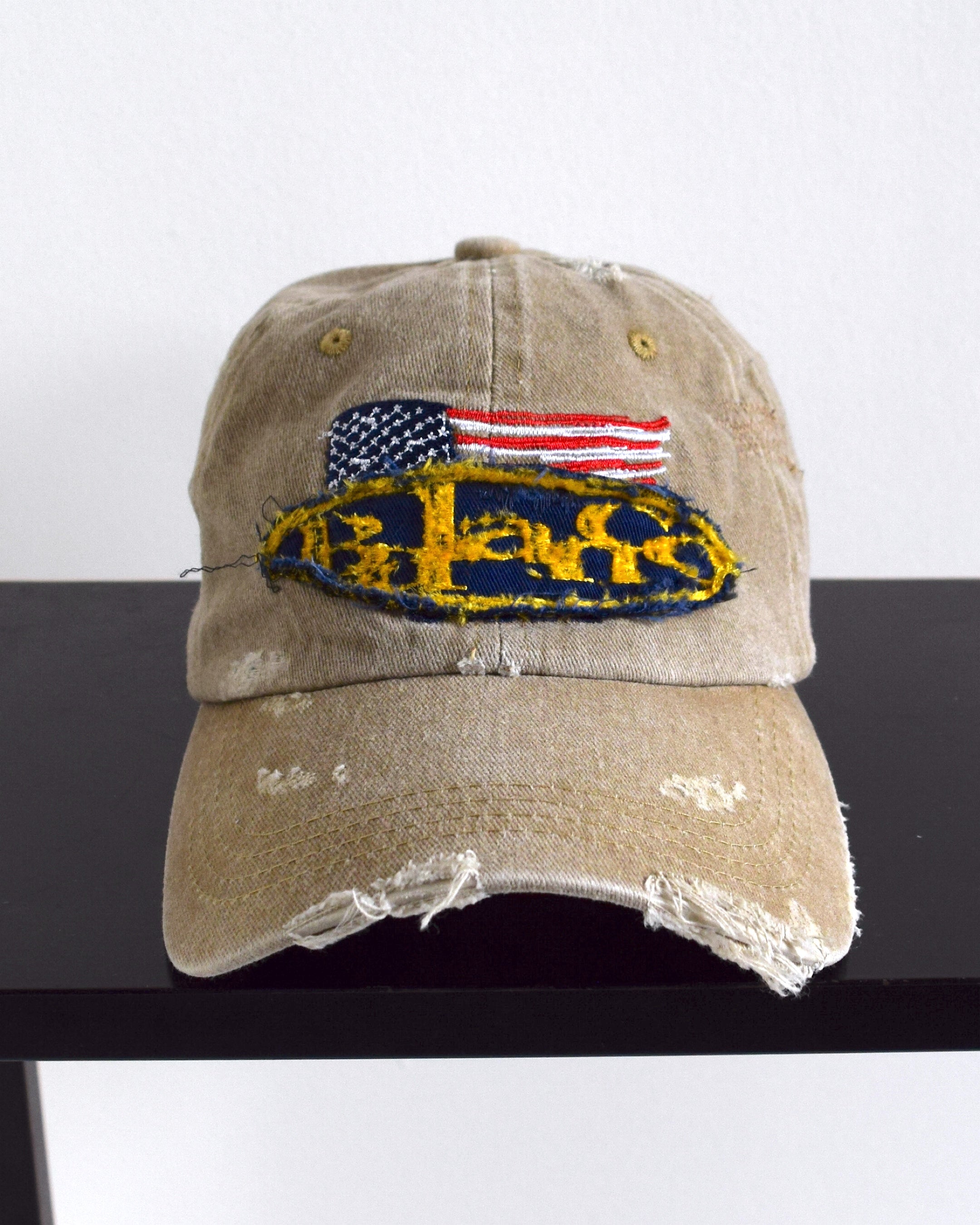 BALANCE OKAYAMA / BALANCE oval logo Distressed cap - No.5