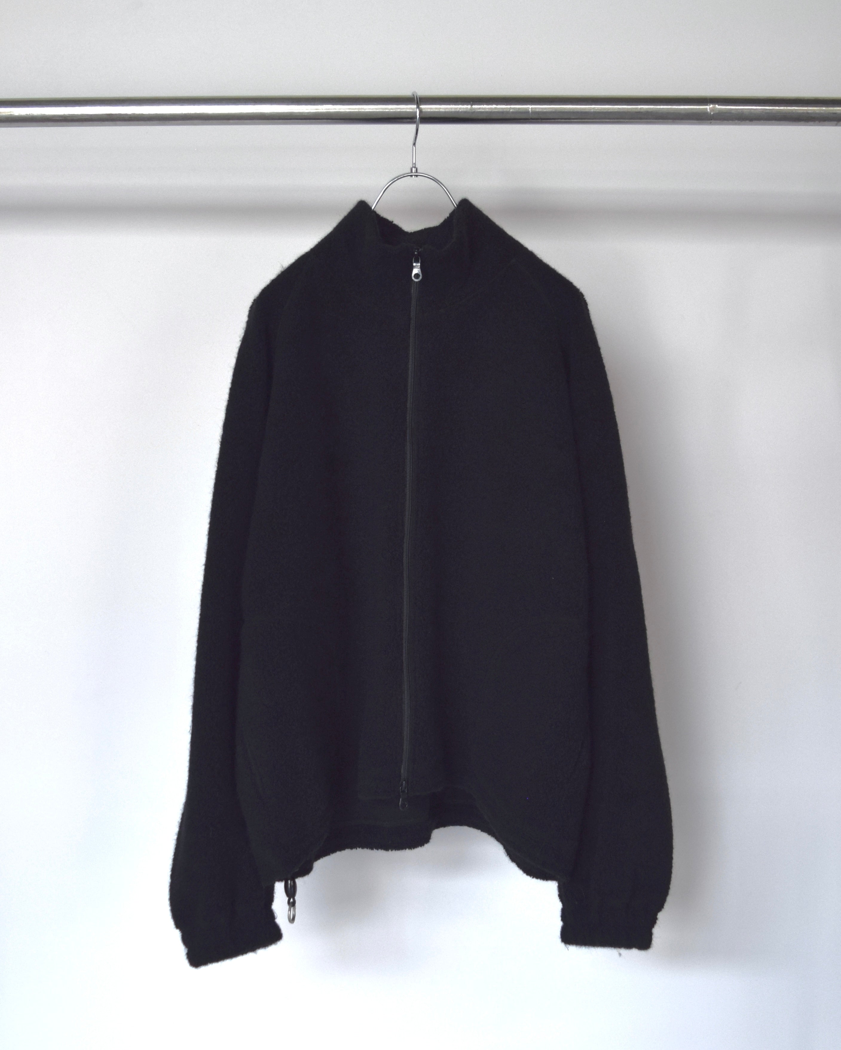 satou / "wool boa blouson" - black