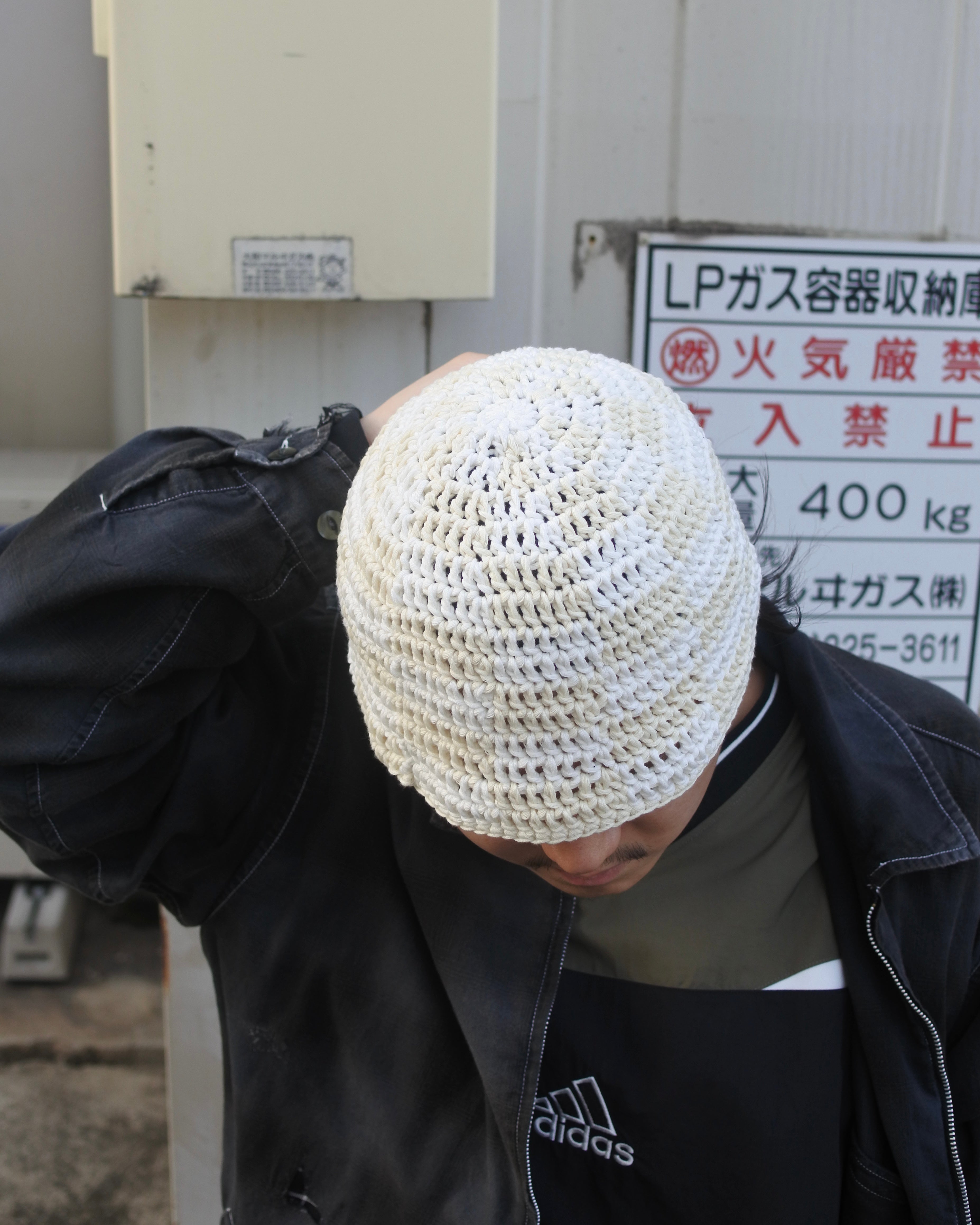 FLEUR / CHECKER HAT - WHITE [BALANCE EXCLUSIVE]