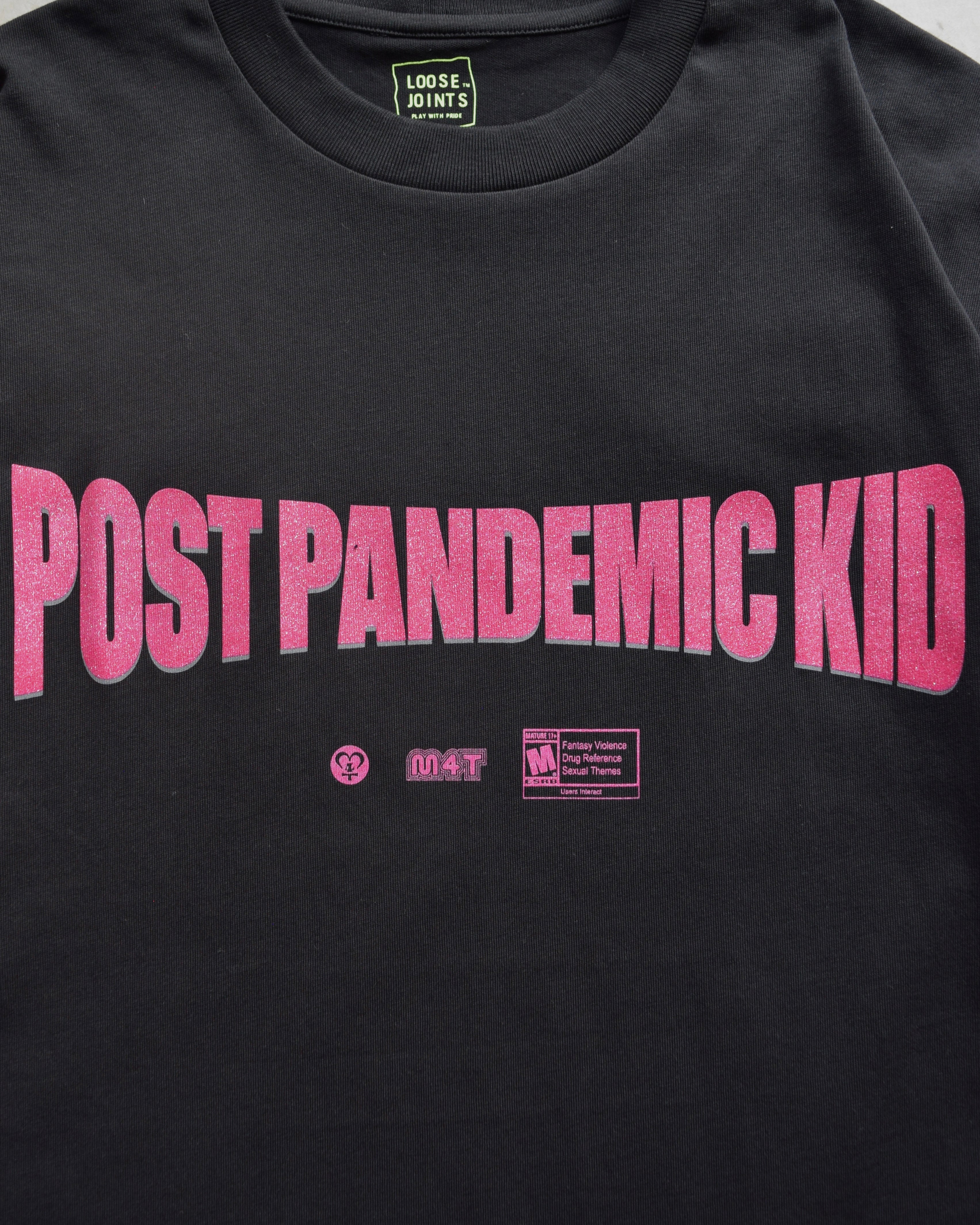 loosejoints / KEITA ISHIGURO - "POST PANDEMIC KID" S/S TEE - BLACK