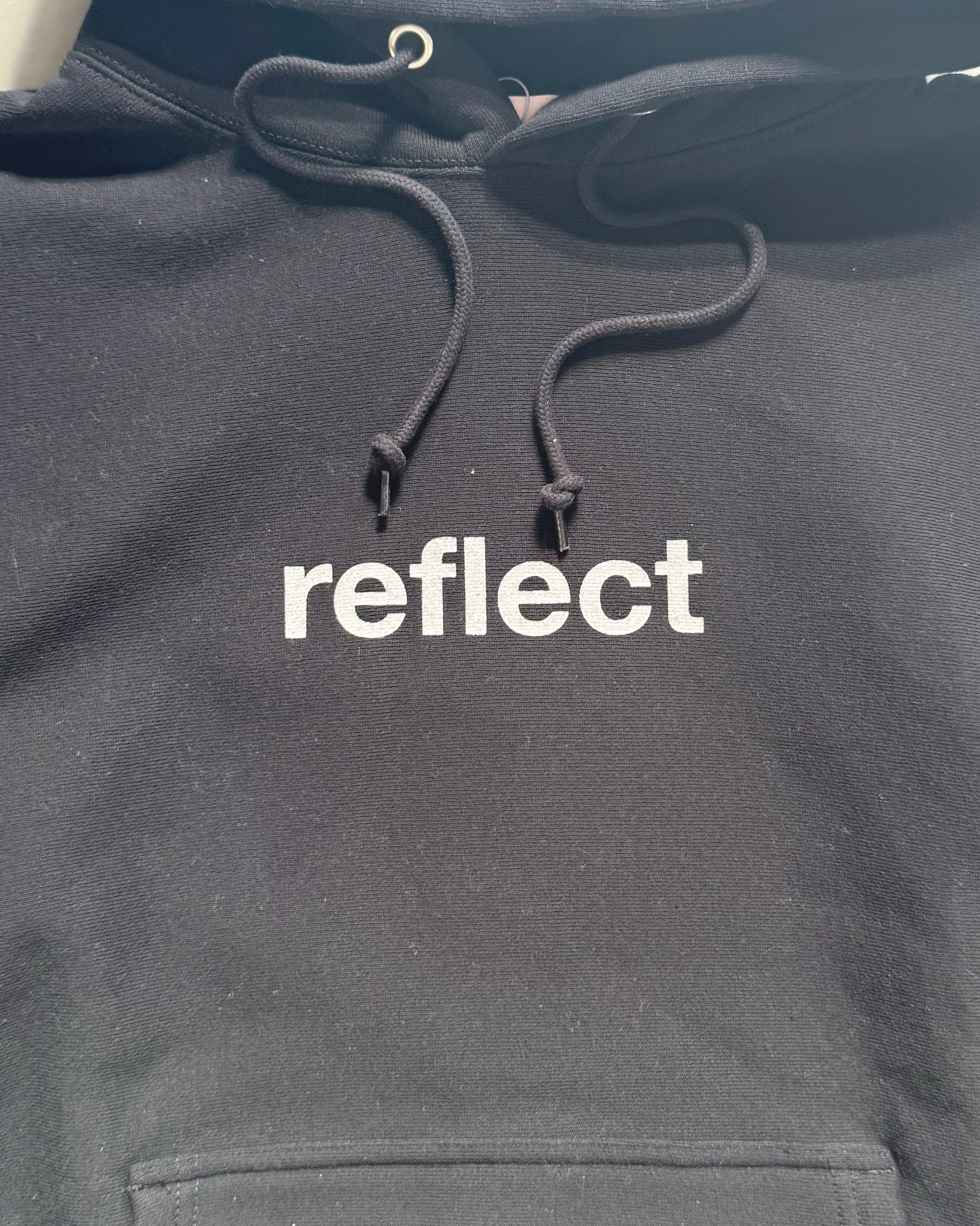 TODAY edition / reflect #01 Hooded Sweat - BLACK