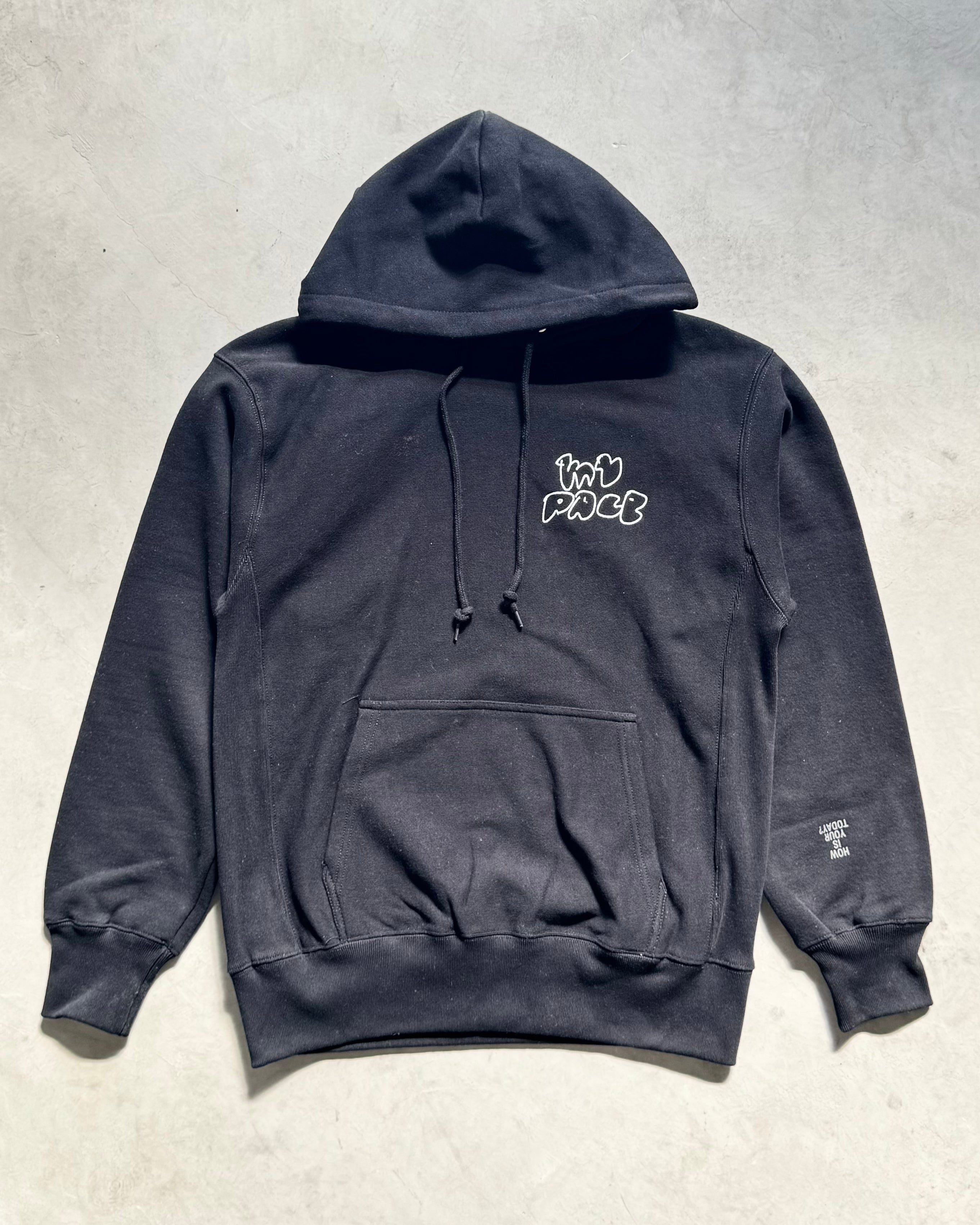 TODAY edition / MY PACE #01 Hooded Sweat - BLACK