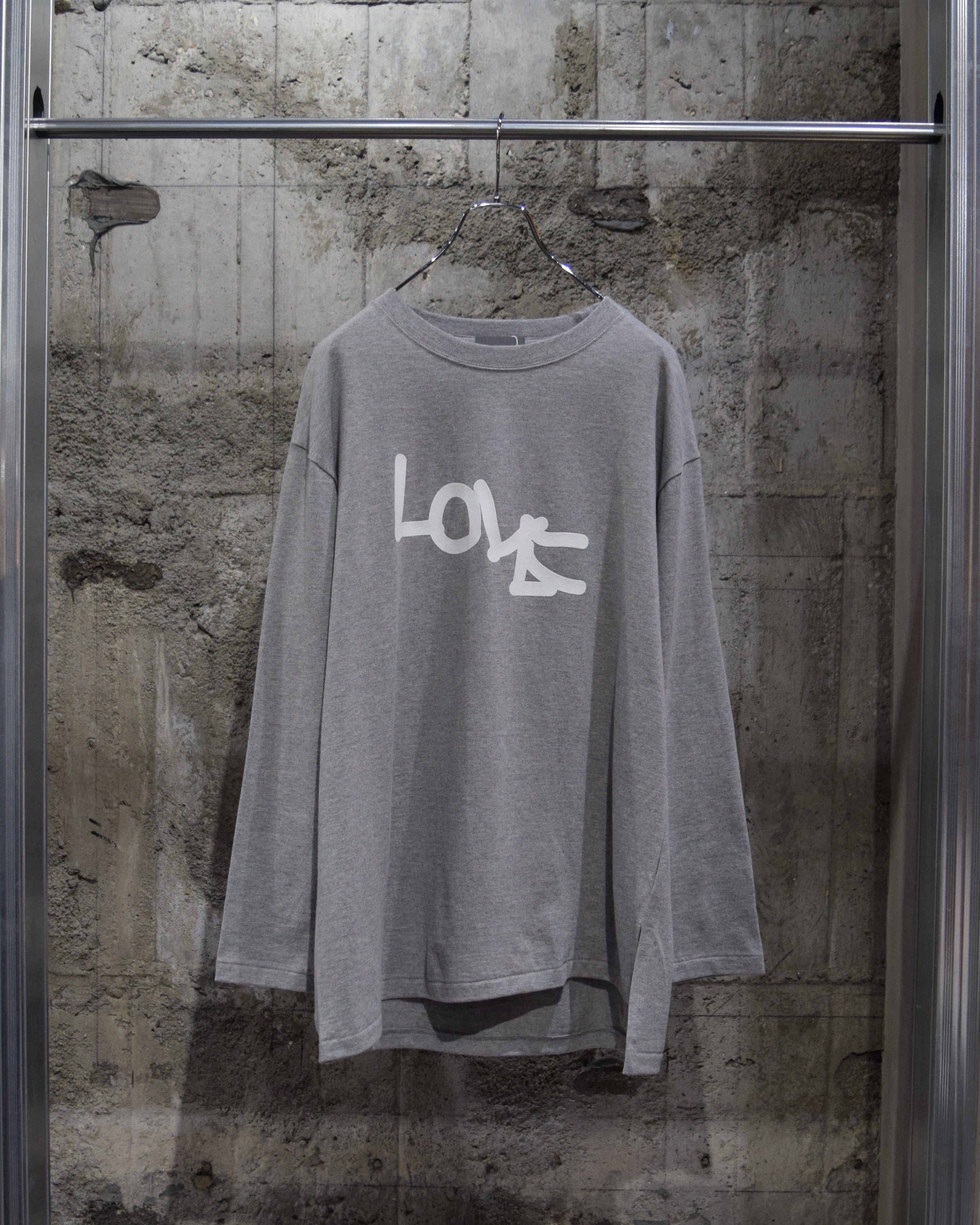 TODAY edition / "LOVE" MS Tee - GRAY